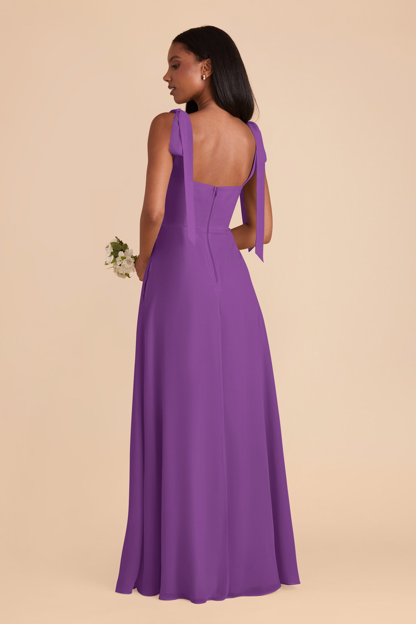 Amethyst Alex Convertible Chiffon Dress by Birdy Grey