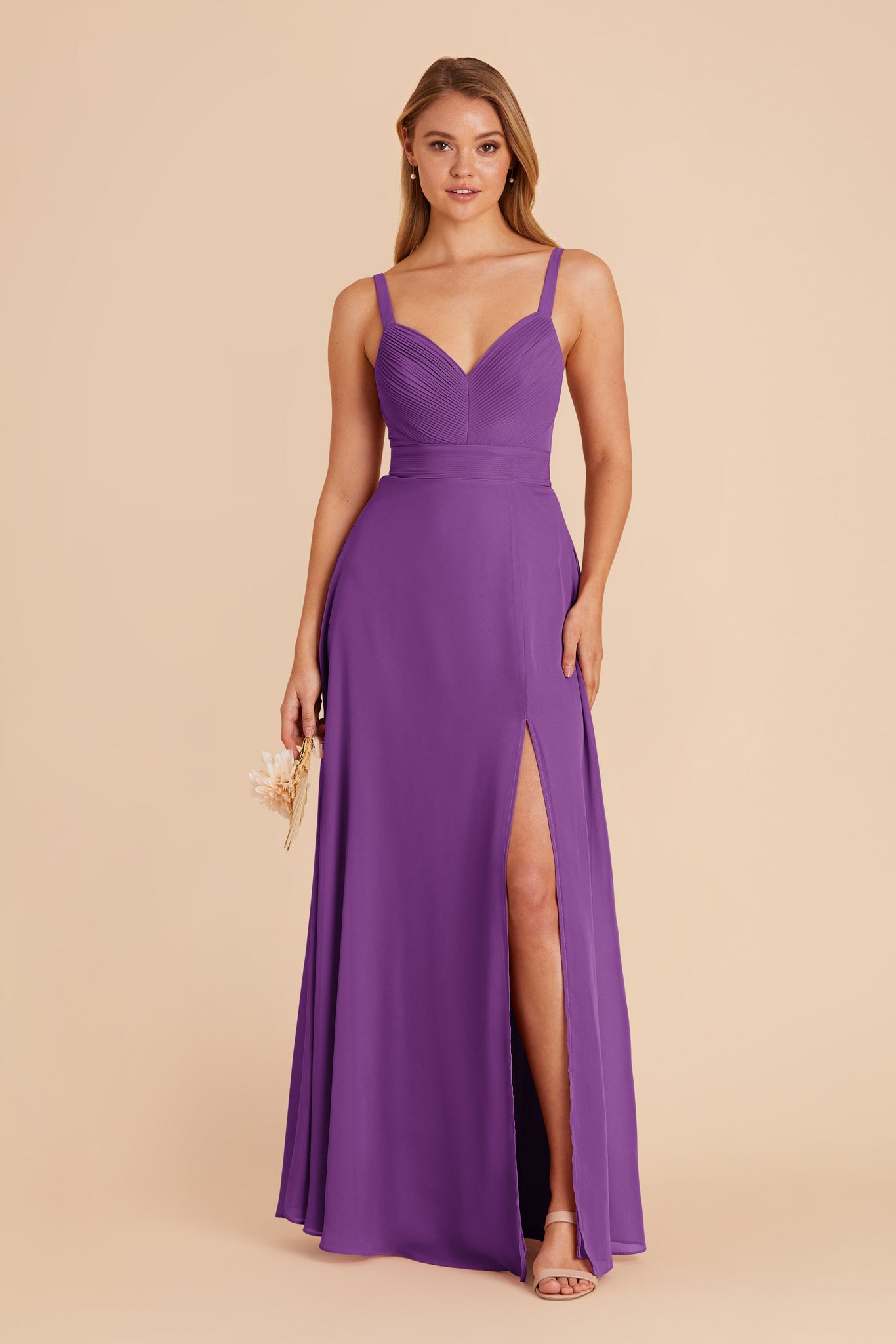 Amethyst Deborah Chiffon Dress by Birdy Grey