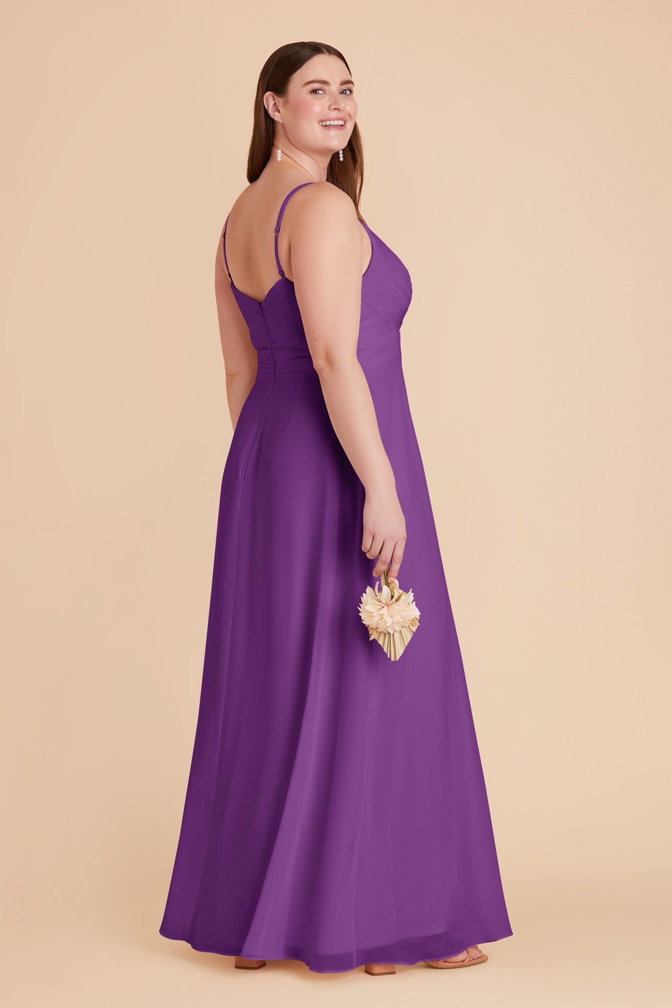 Amethyst Deborah Chiffon Dress by Birdy Grey