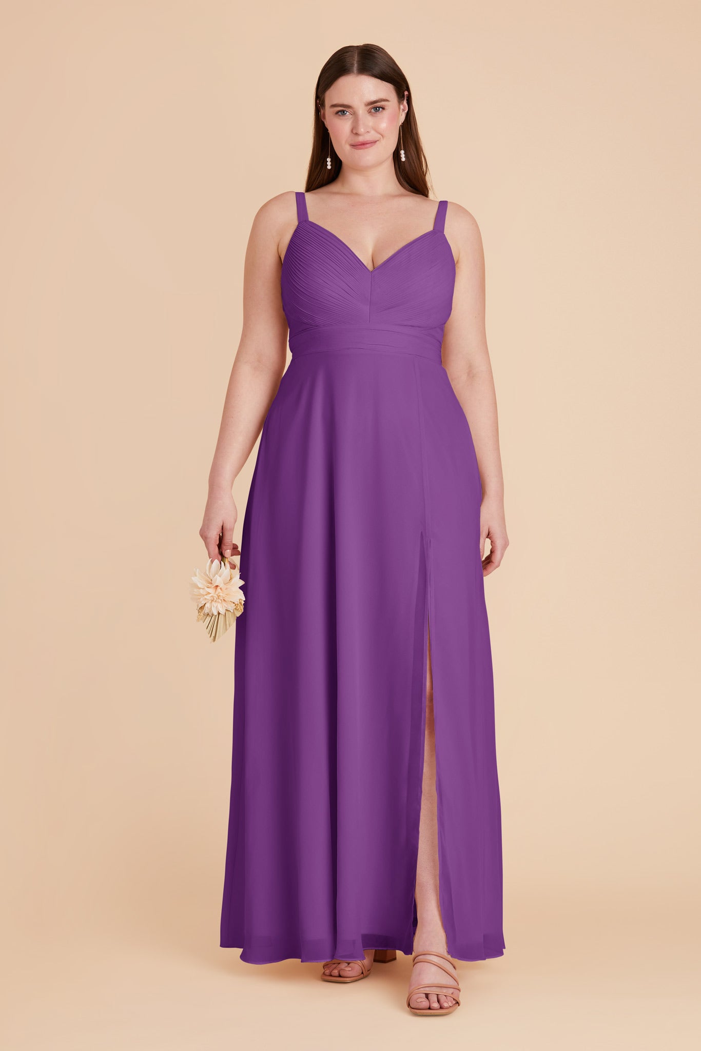 Amethyst Deborah Chiffon Dress by Birdy Grey