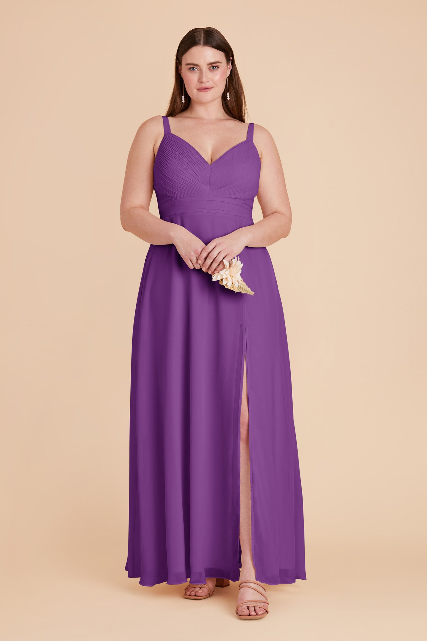 Amethyst Deborah Chiffon Dress by Birdy Grey