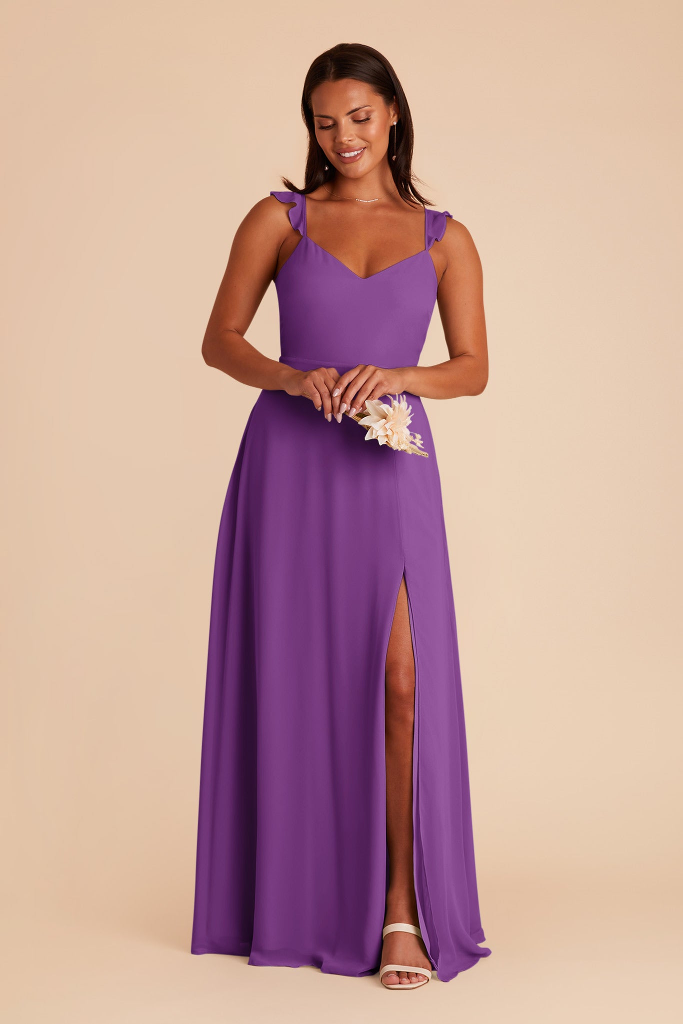 Amethyst Doris Chiffon Dress by Birdy Grey