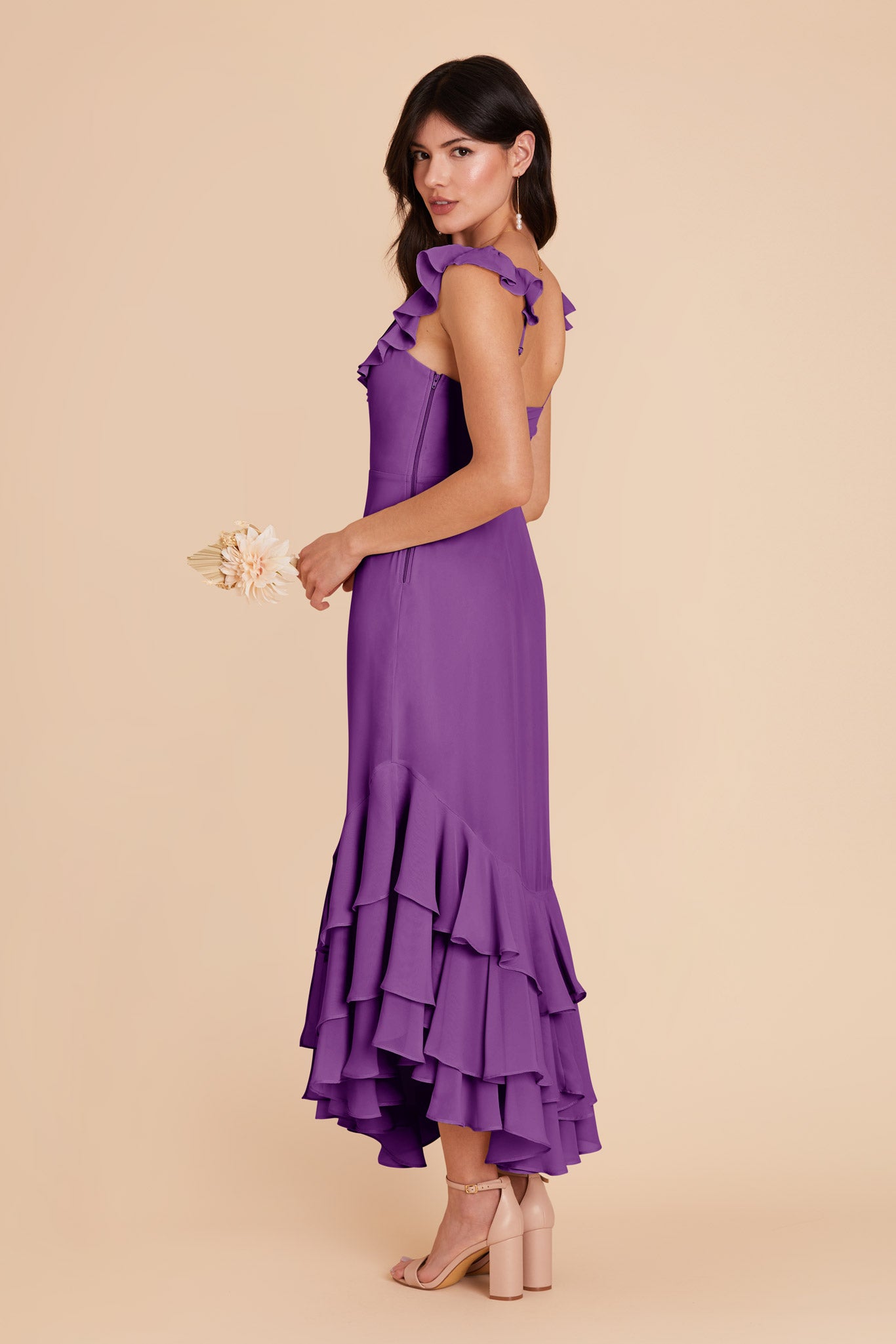 Amethyst Ginny Chiffon Dress by Birdy Grey