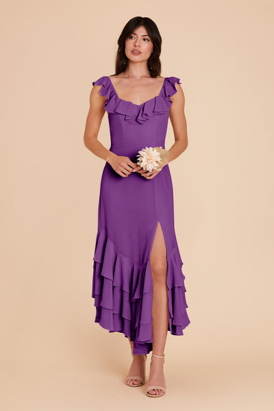 Amethyst Ginny Chiffon Dress by Birdy Grey