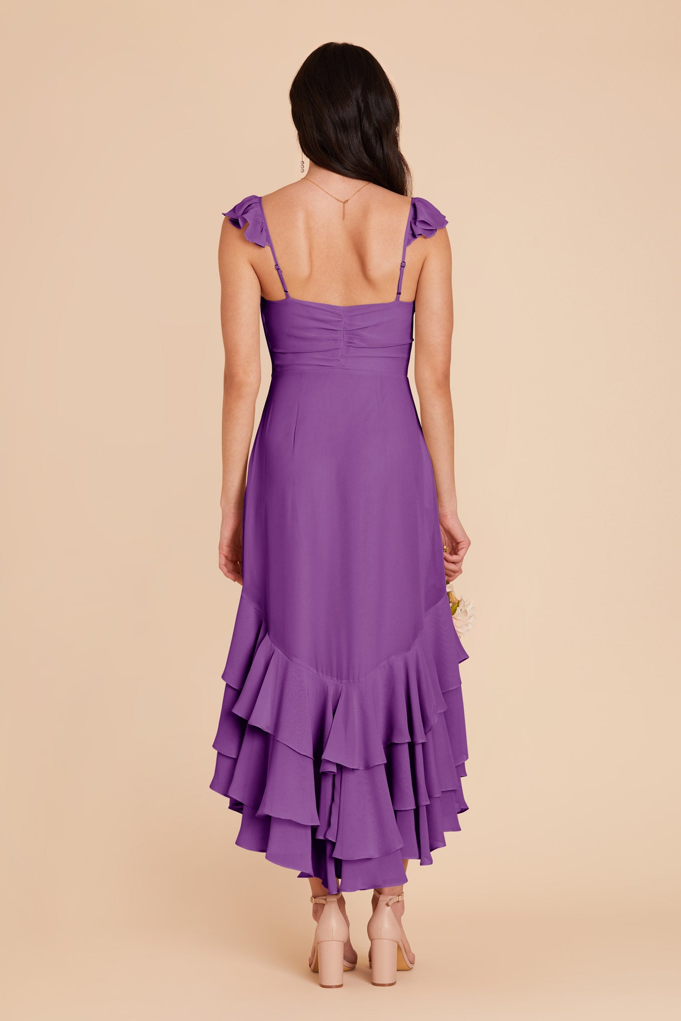 Amethyst Ginny Chiffon Dress by Birdy Grey