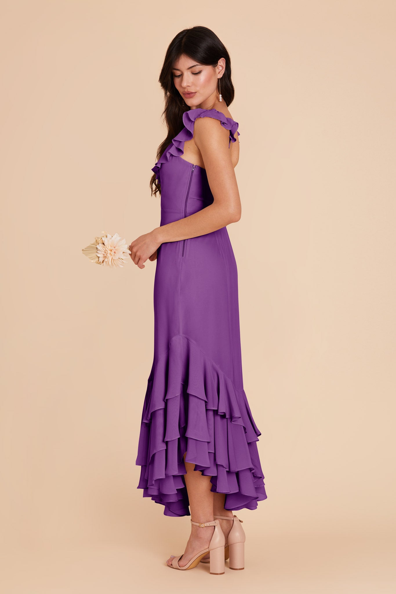 Amethyst Ginny Chiffon Dress by Birdy Grey