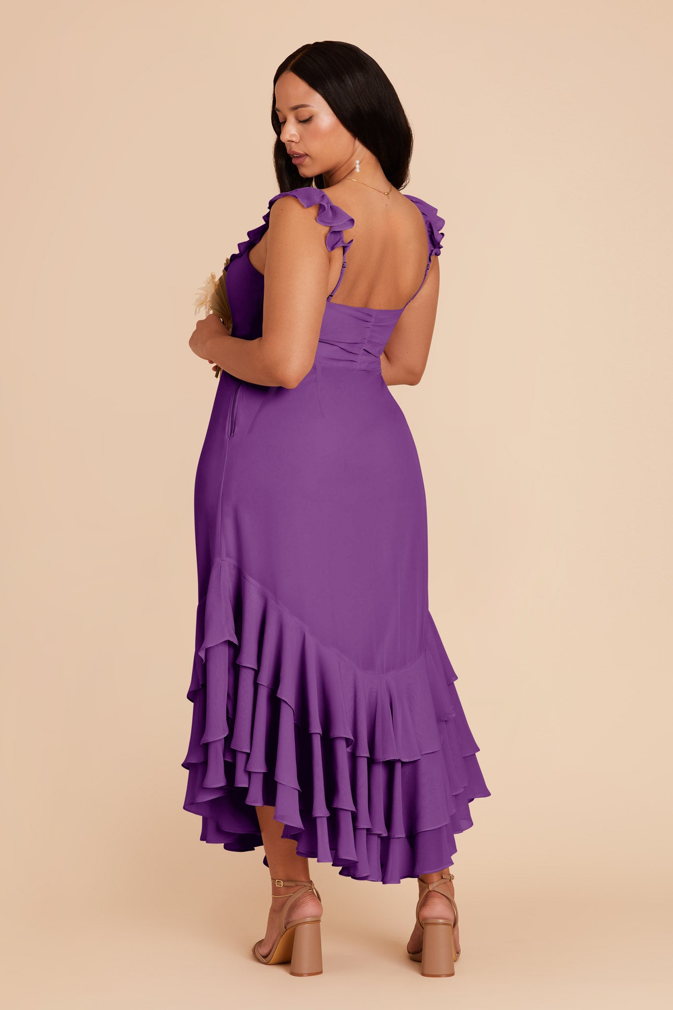 Amethyst Ginny Chiffon Dress by Birdy Grey