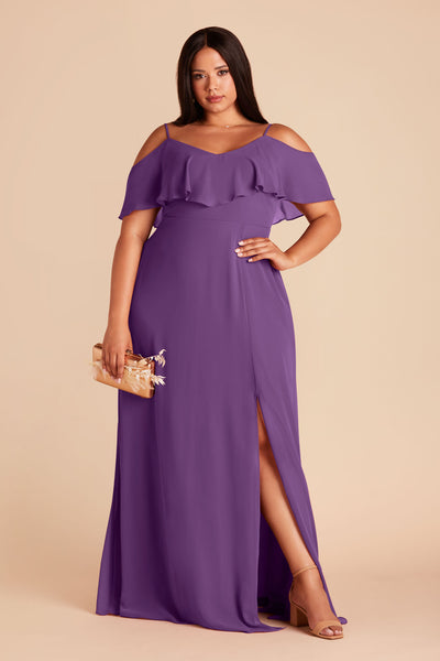 Jane Convertible Chiffon Bridesmaid Dress in Dark Mauve