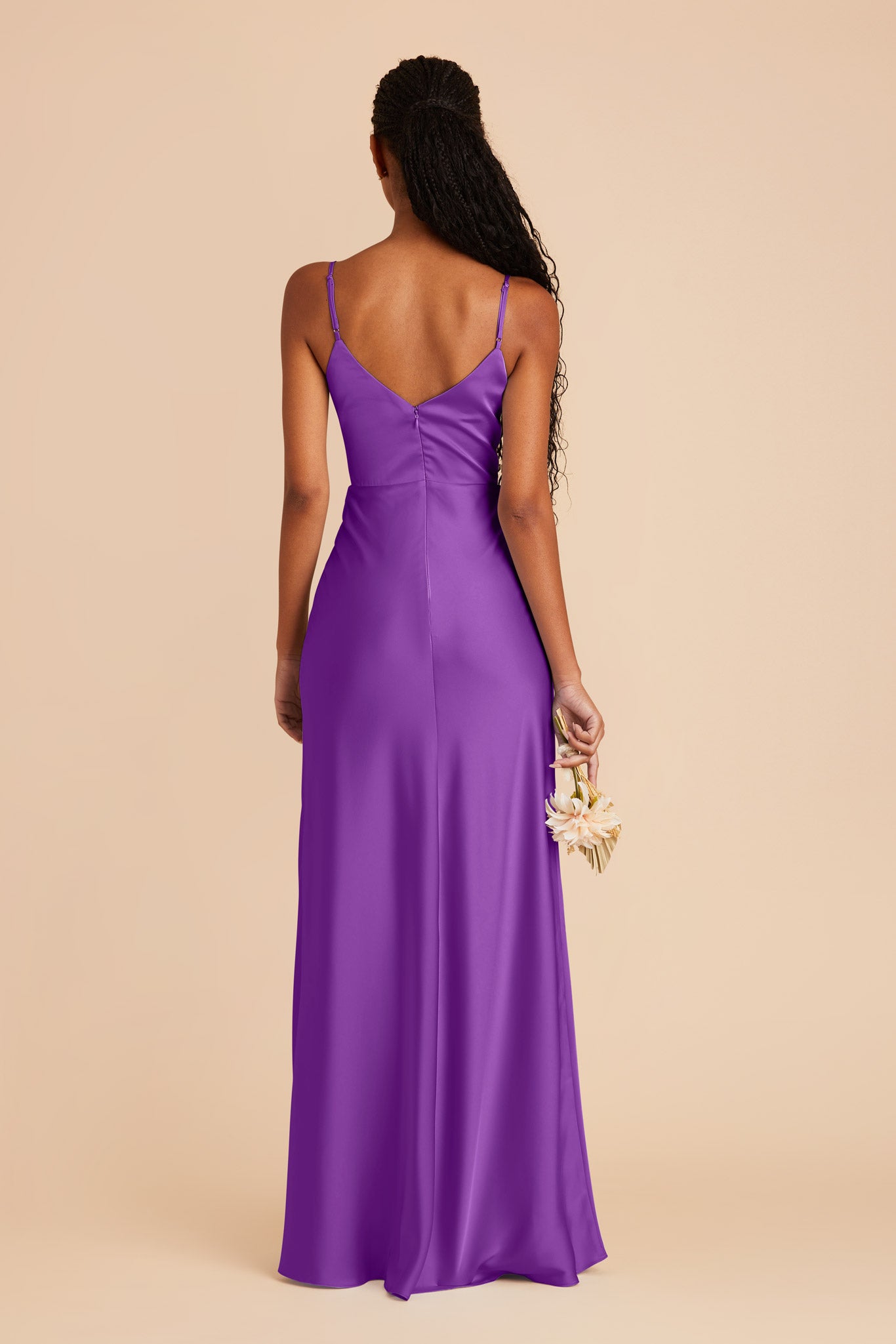 Amethyst Jay Matte Satin Dress by Birdy Grey