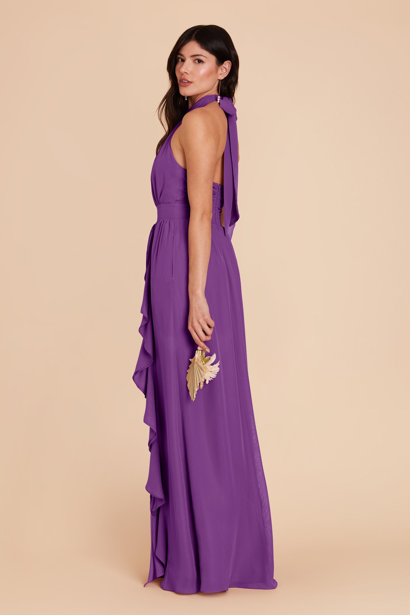 Amethyst Joyce Chiffon Dress by Birdy Grey