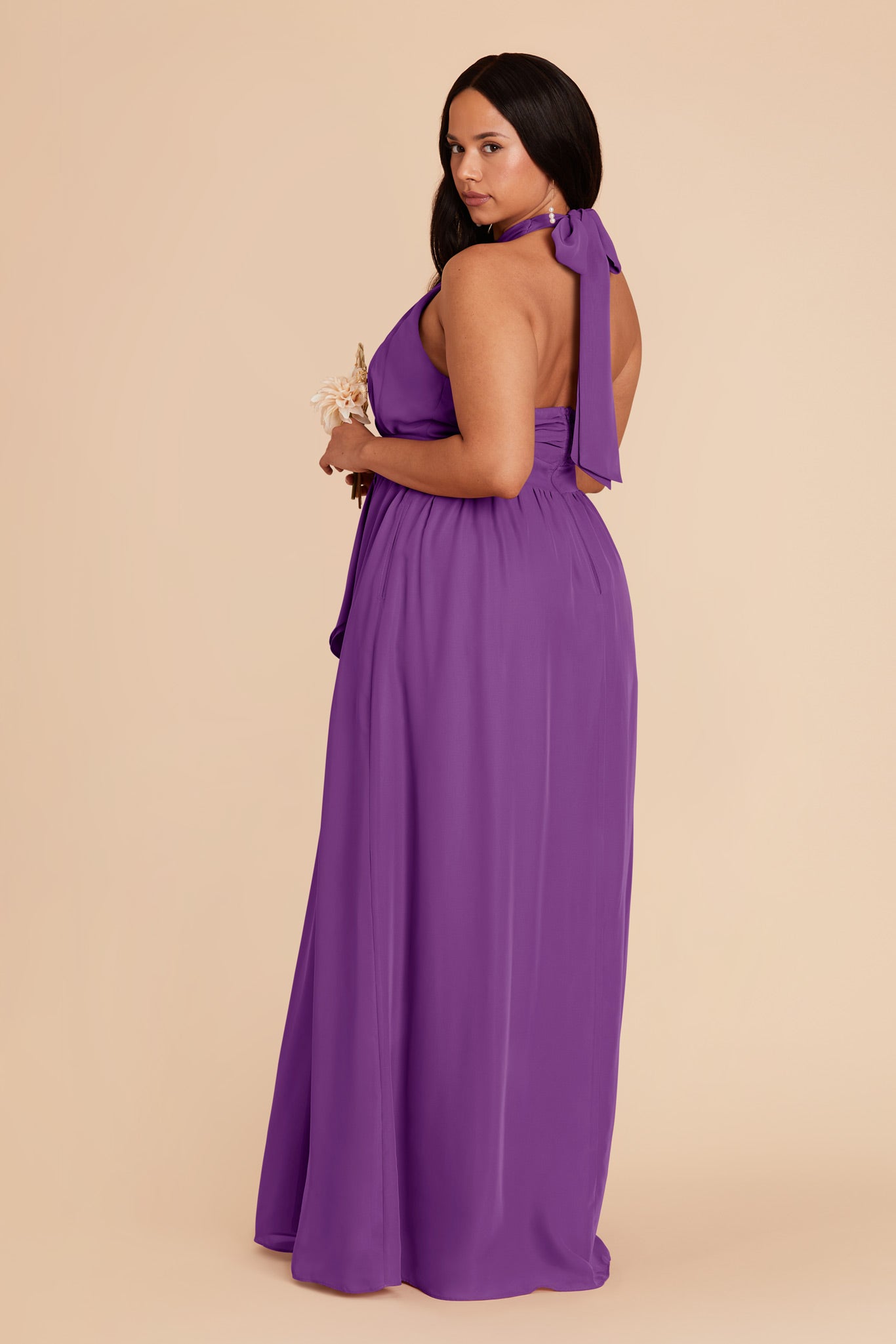 Amethyst Joyce Chiffon Dress by Birdy Grey