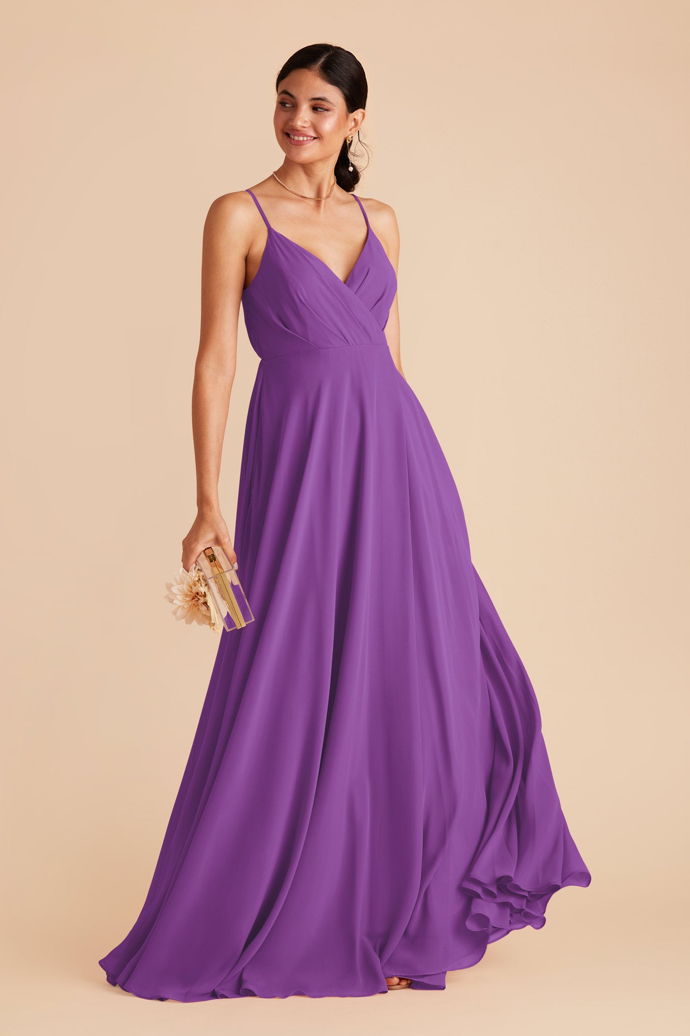 Grey and hotsell purple bridesmaid dresses