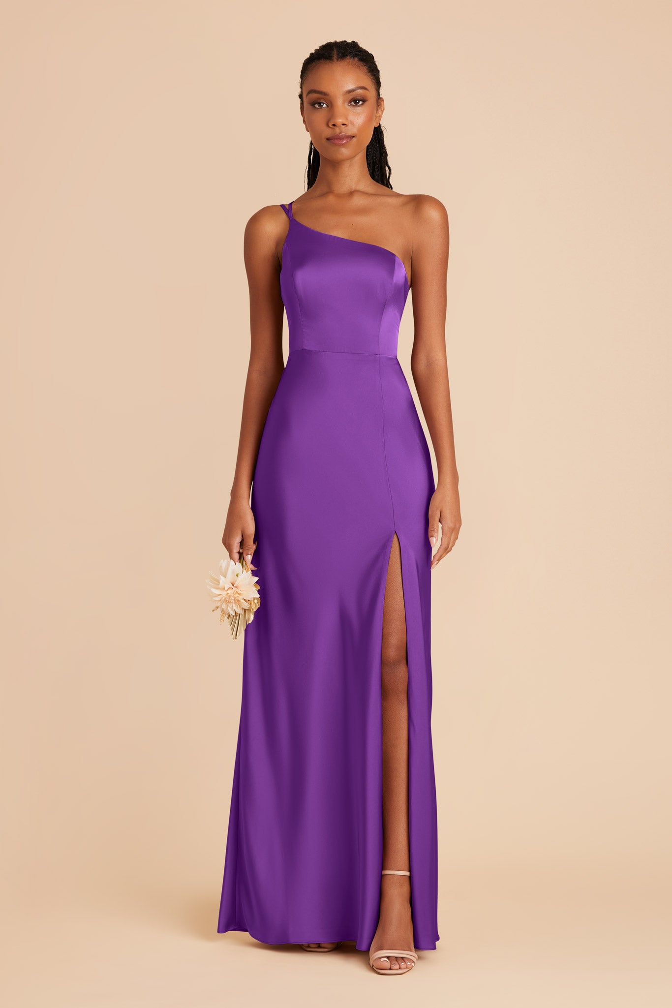 Amethyst Kensie Matte Satin Dress by Birdy Grey