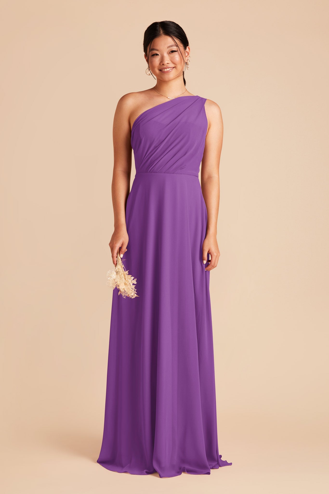 Amethyst Kira Chiffon Dress by Birdy Grey