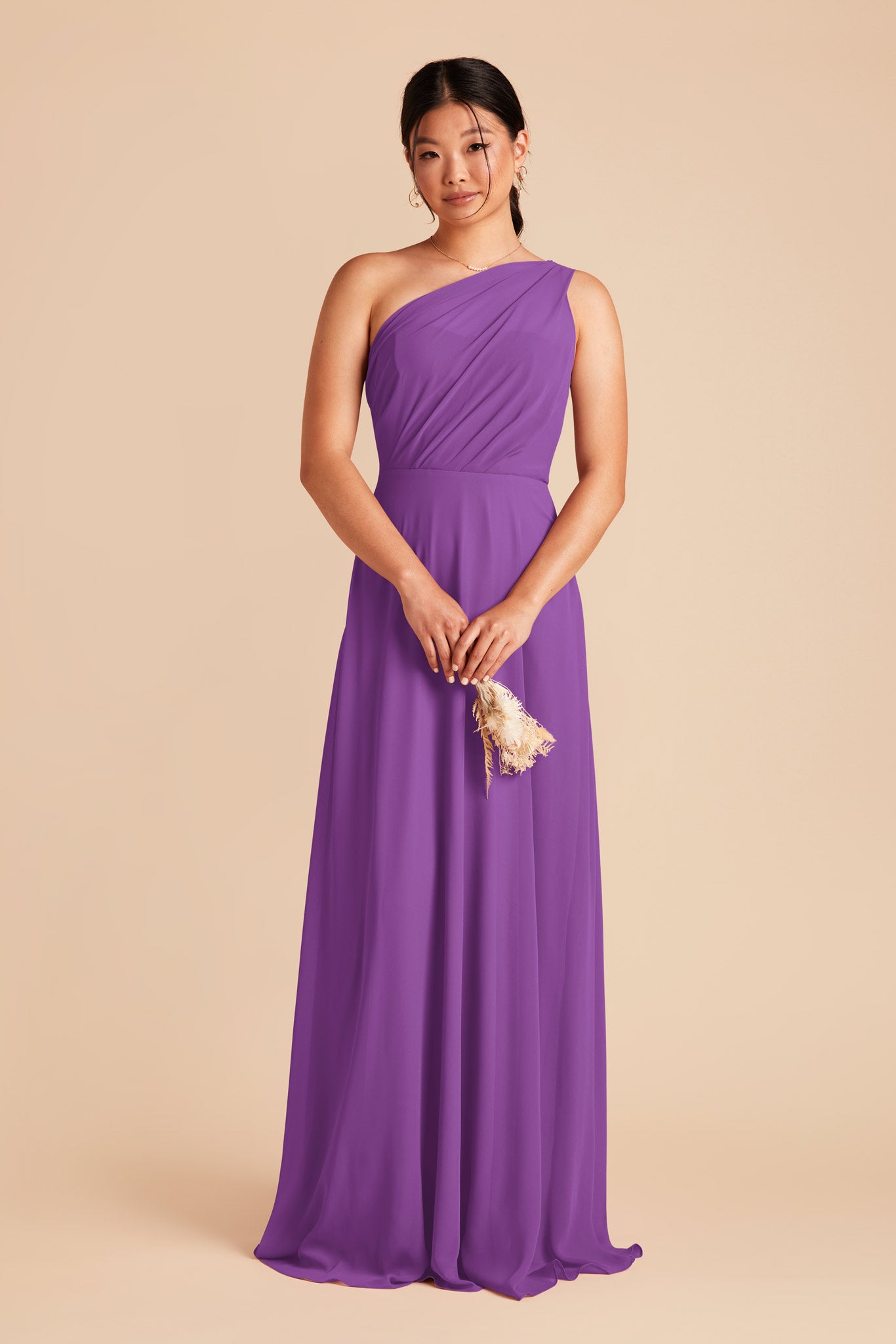 Amethyst Kira Chiffon Dress by Birdy Grey