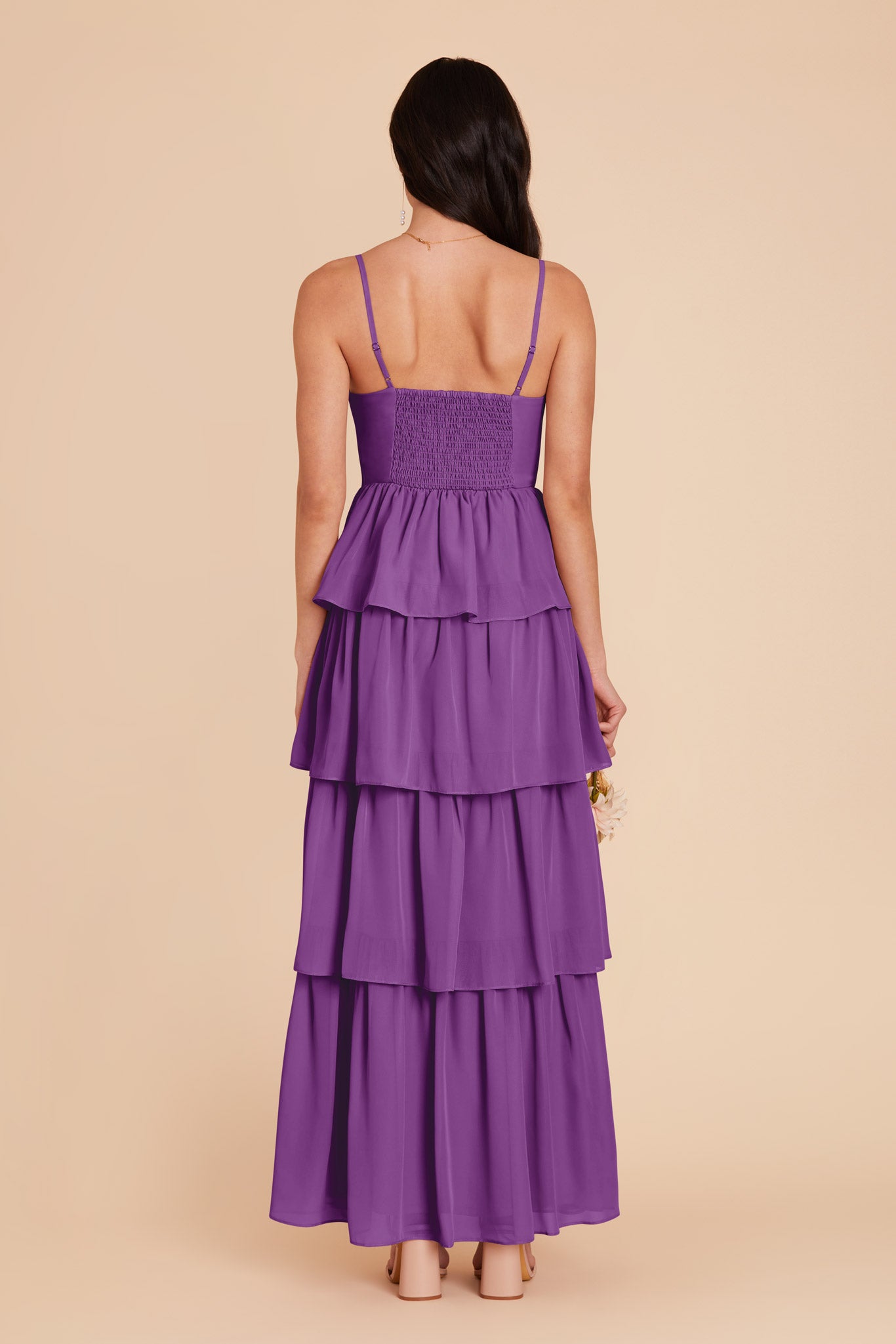 Amethyst Lola Chiffon Dress by Birdy Grey