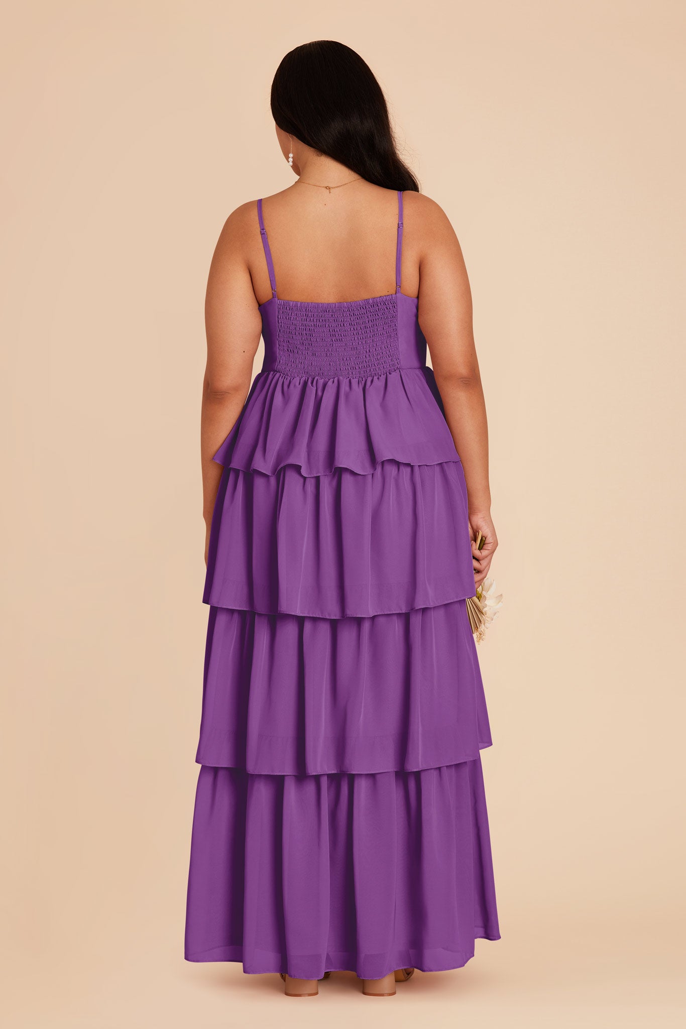 Amethyst Lola Chiffon Dress by Birdy Grey