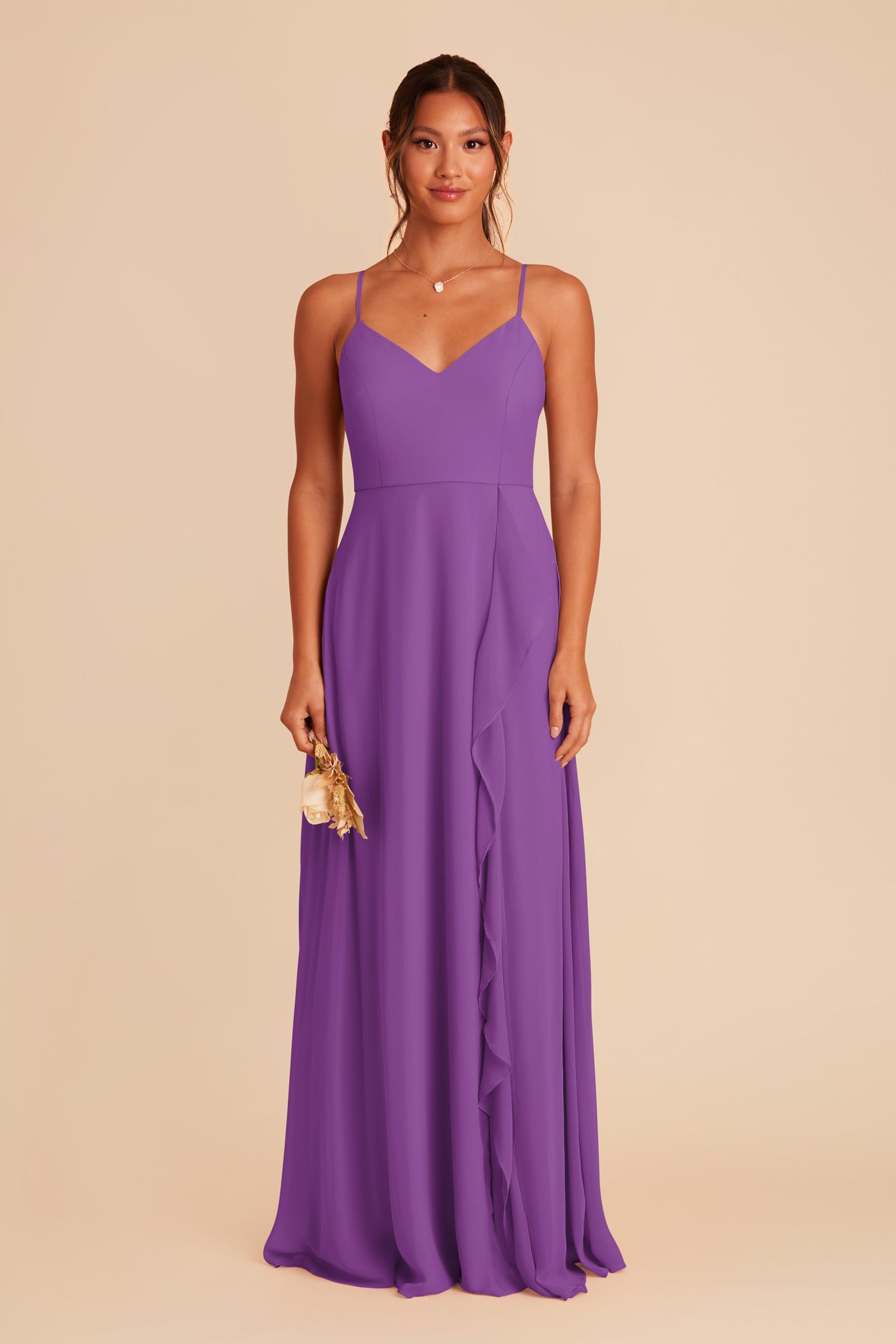 Amethyst Theresa Chiffon Dress by Birdy Grey