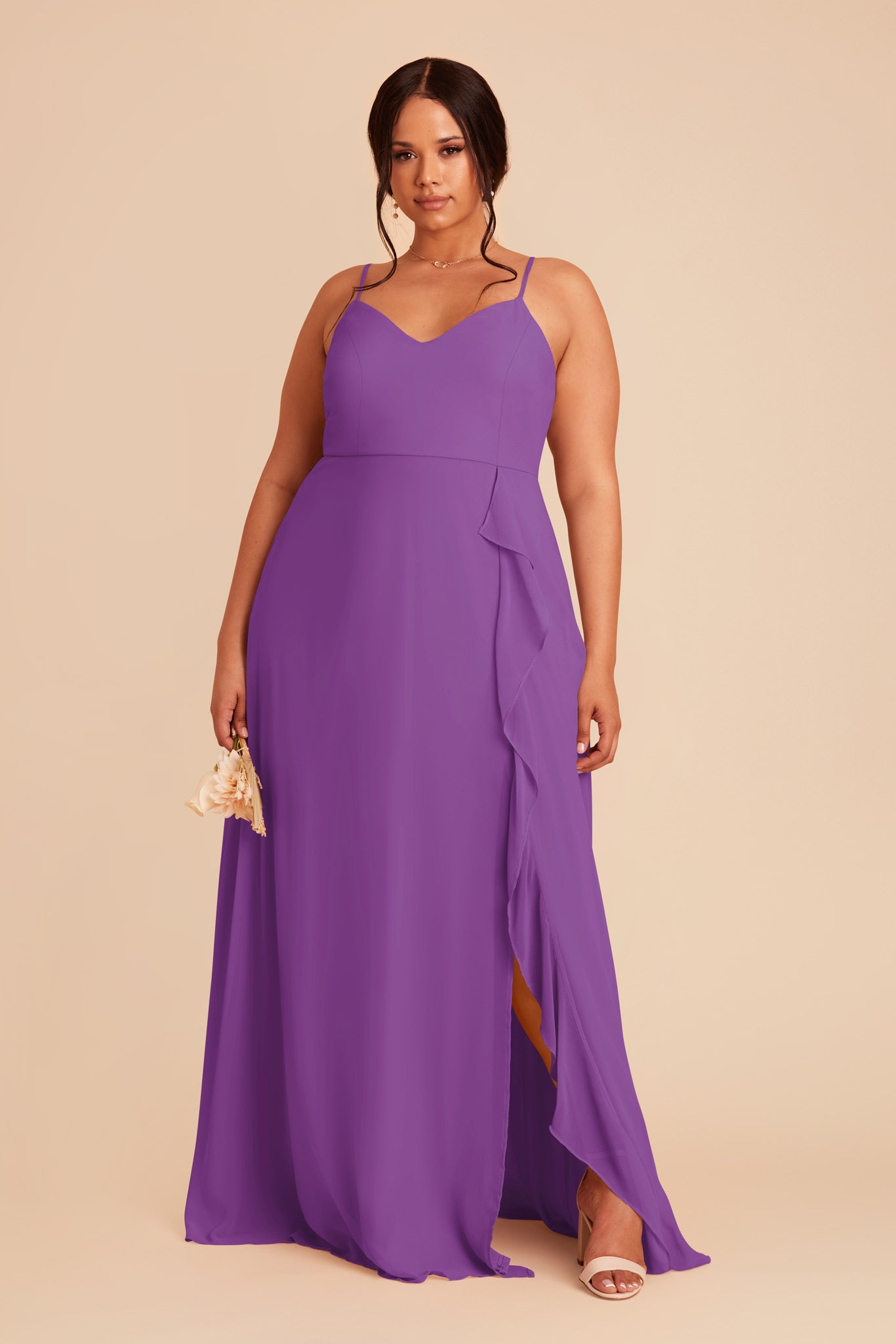 Amethyst Theresa Chiffon Dress by Birdy Grey