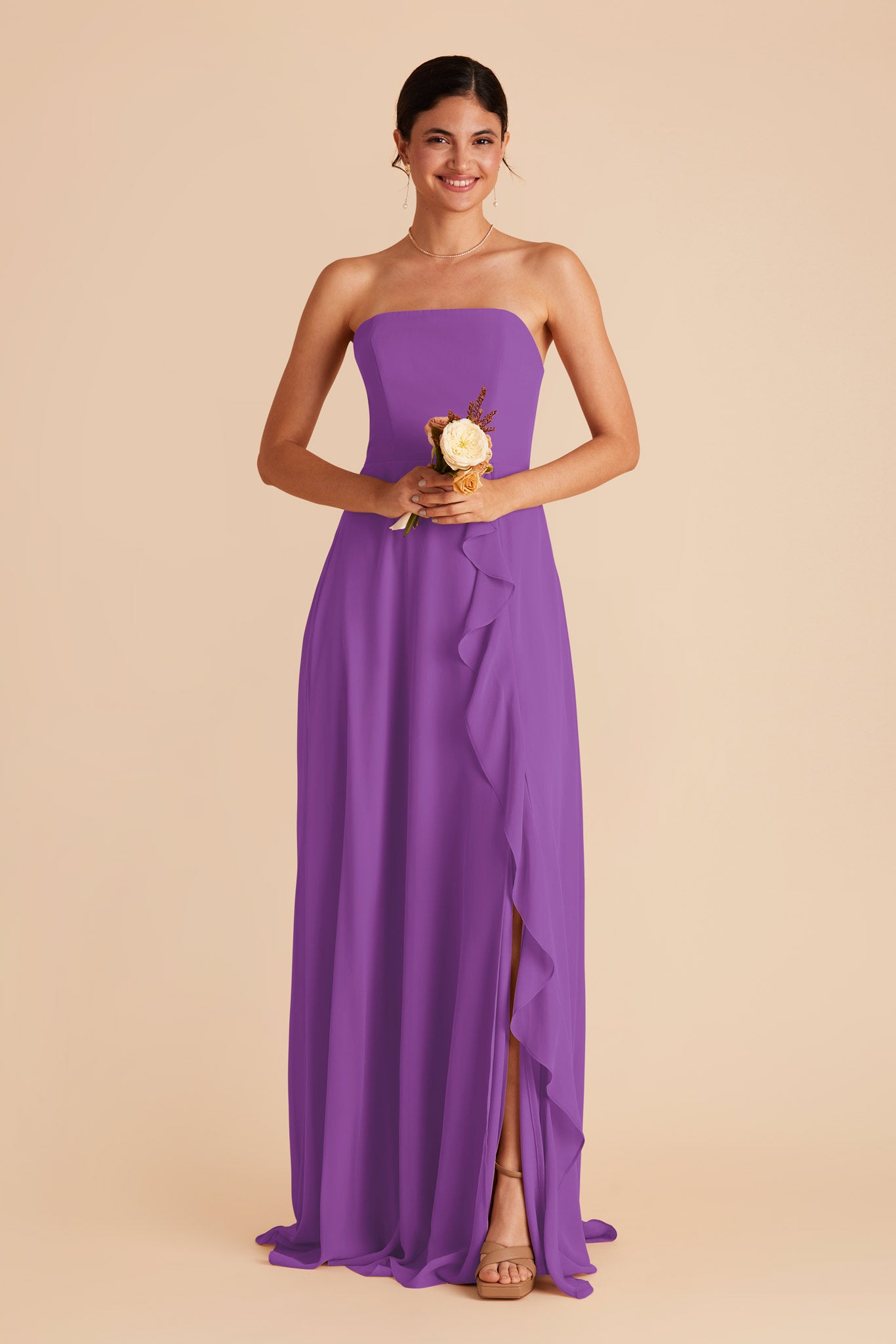 Amethyst Winnie Convertible Chiffon Dress by Birdy Grey