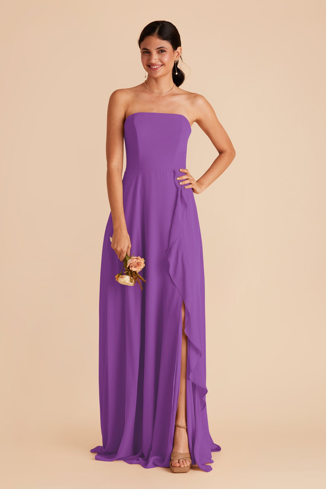 Amethyst Winnie Convertible Chiffon Dress by Birdy Grey