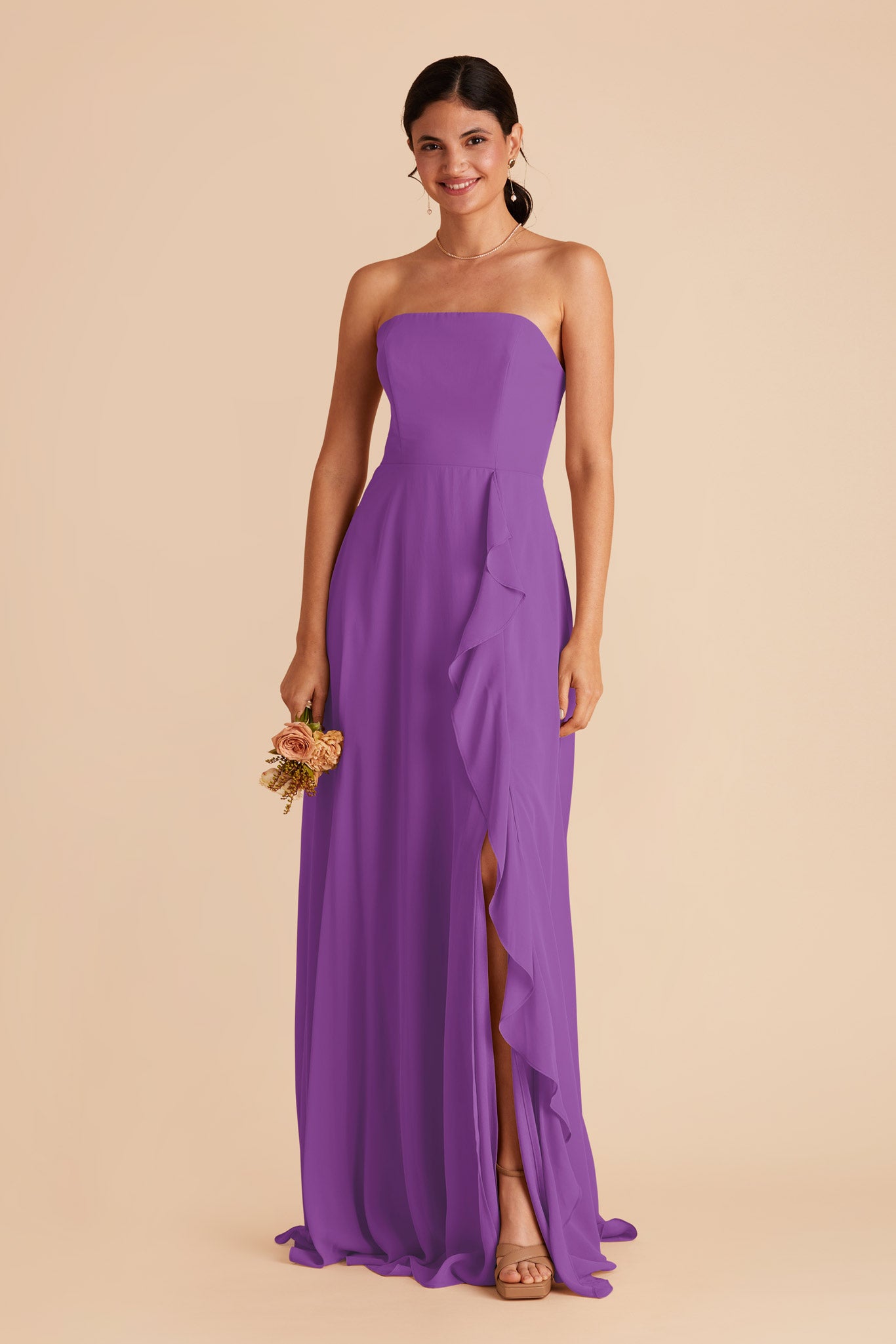 Amethyst Winnie Convertible Chiffon Dress by Birdy Grey