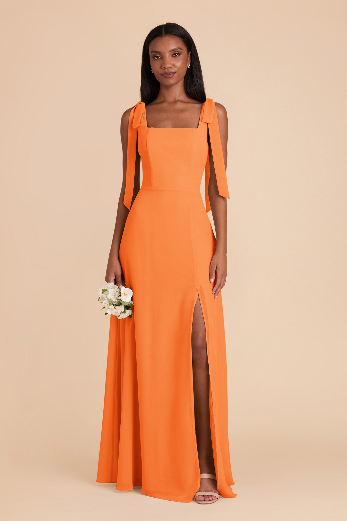 Apricot Alex Convertible Chiffon Dress by Birdy Grey