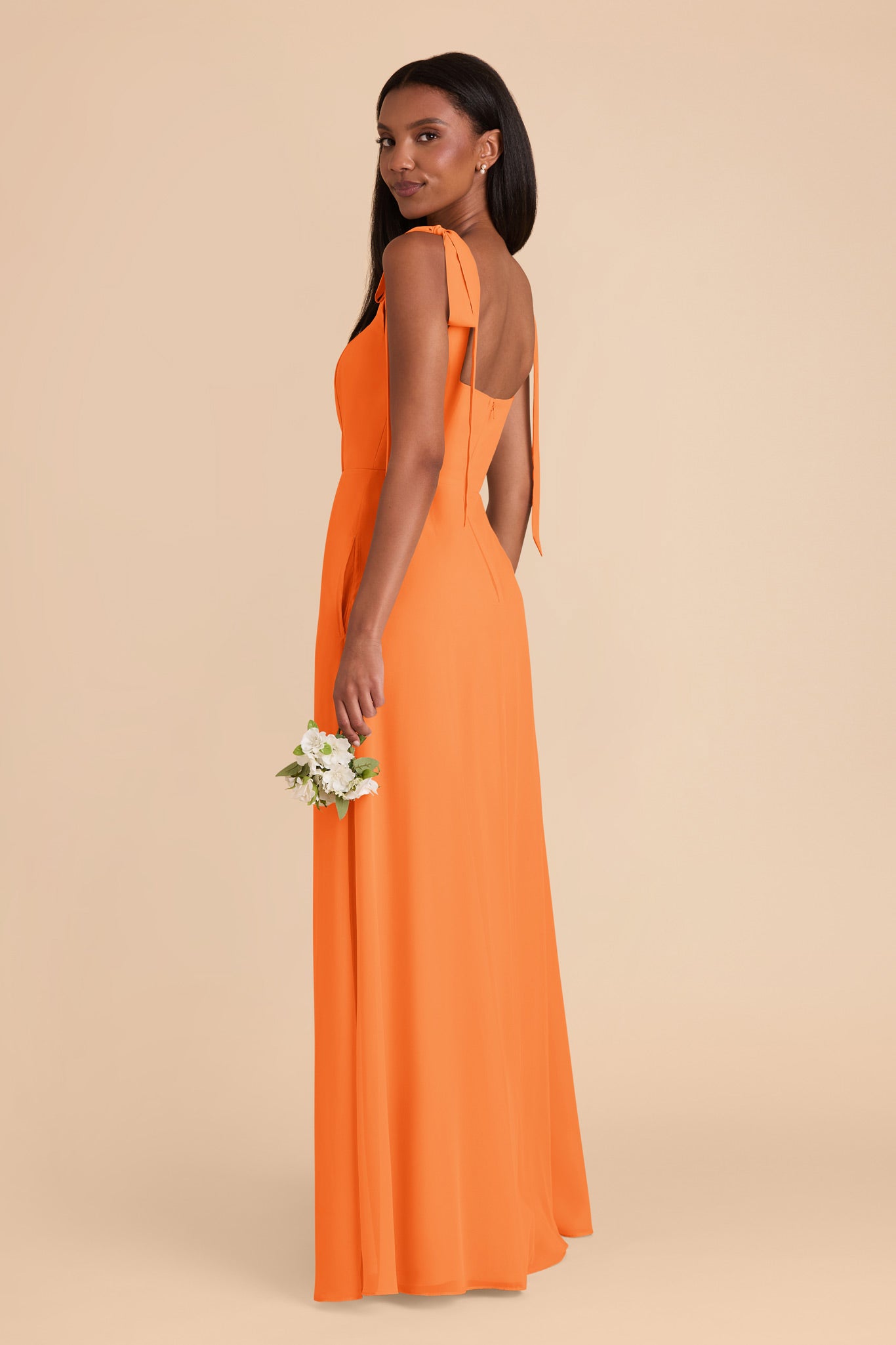 Apricot Alex Convertible Chiffon Dress by Birdy Grey