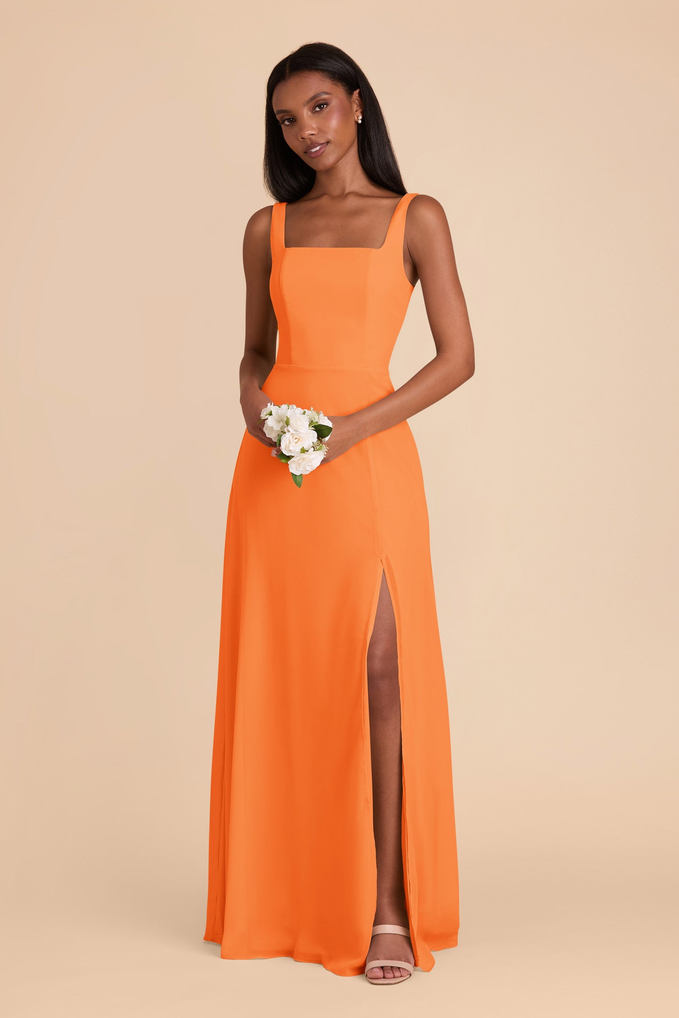 Apricot Alex Convertible Chiffon Dress by Birdy Grey