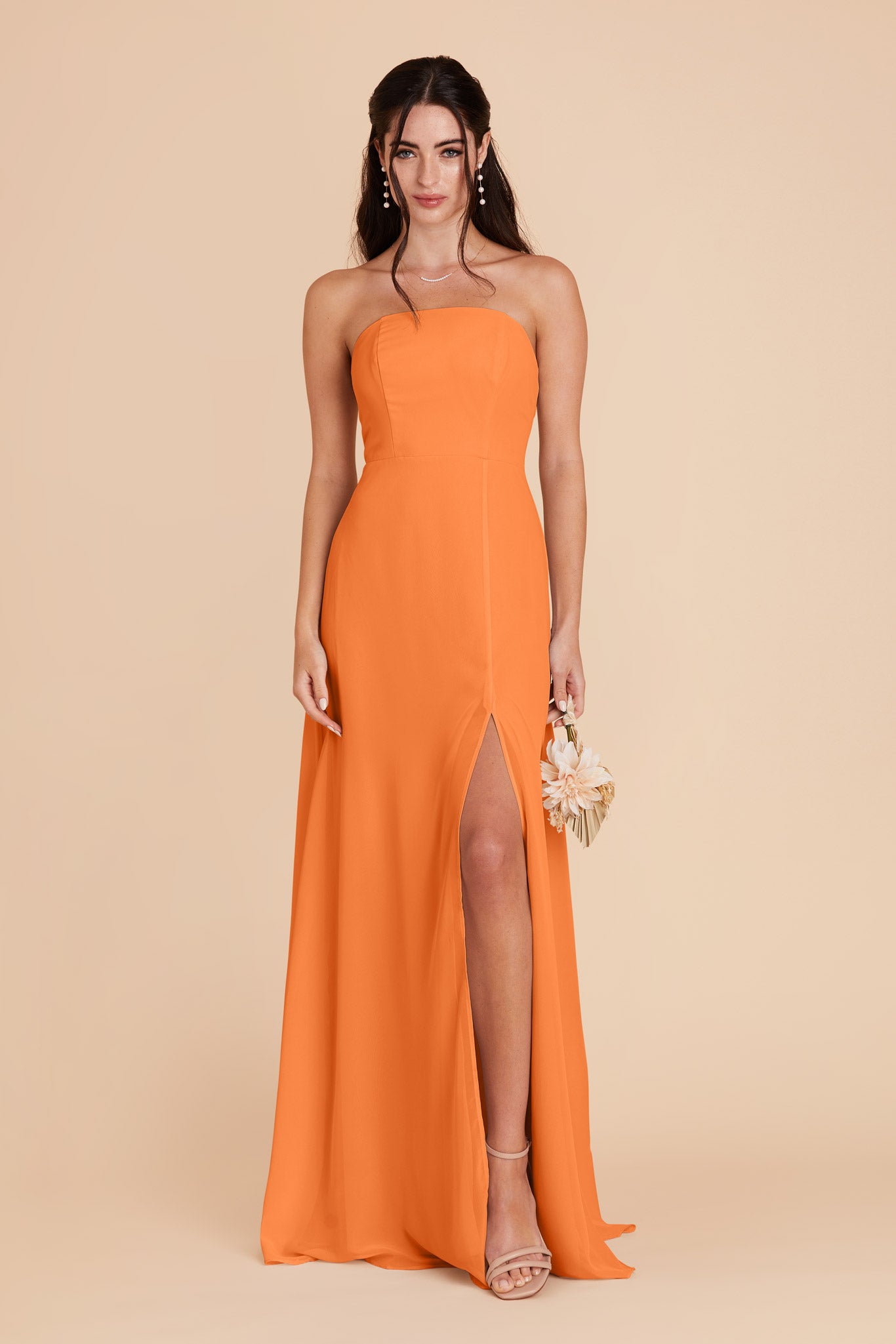 Apricot Chris Convertible Chiffon Dress by Birdy Grey