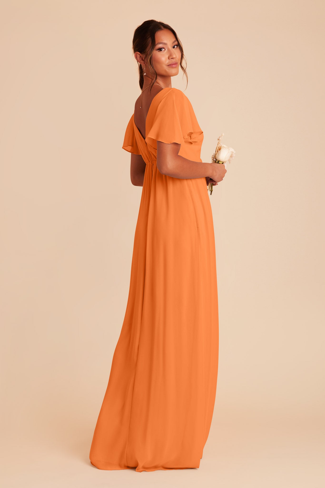 Apricot Hannah Empire Dress by Birdy Grey