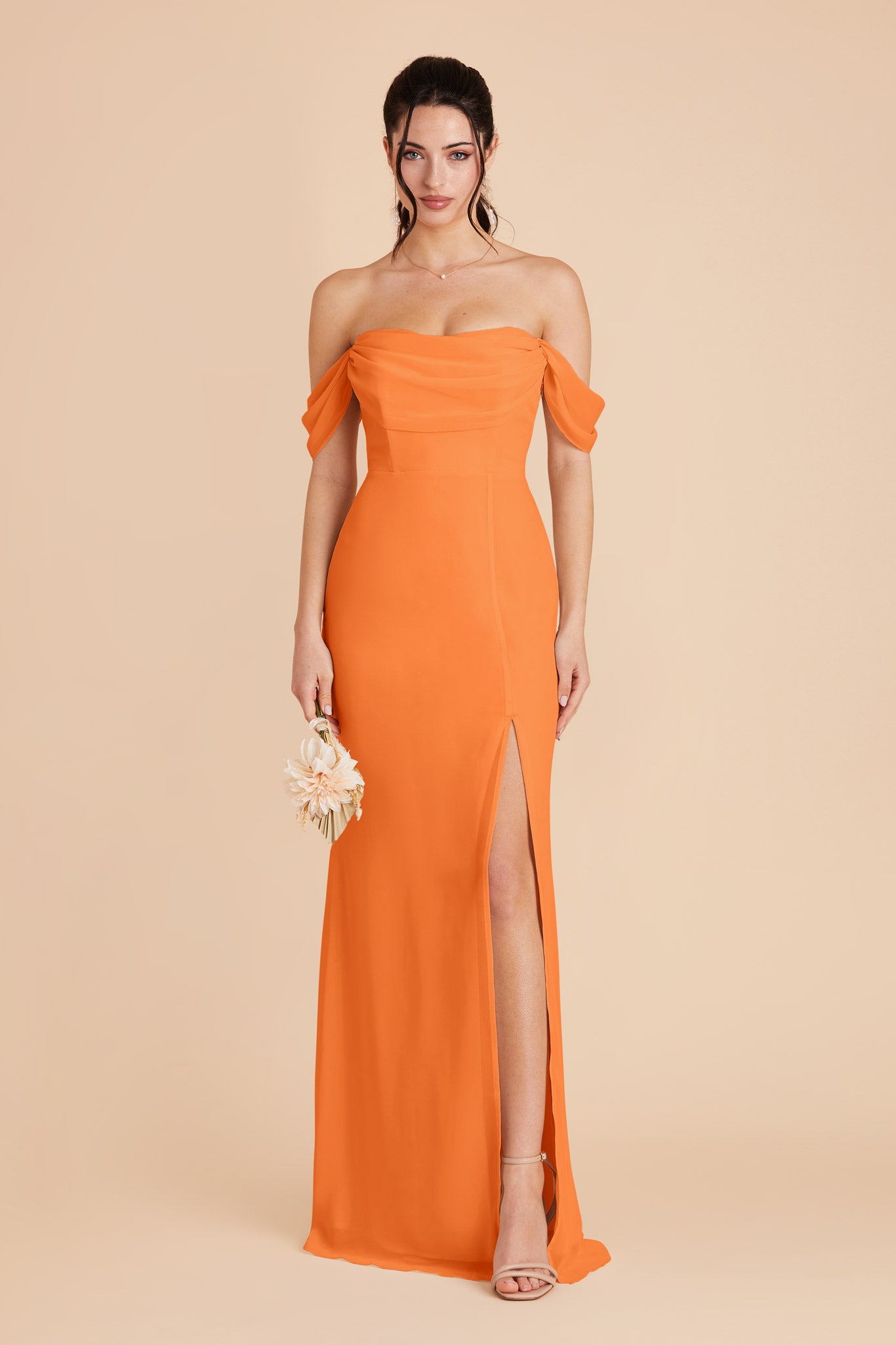 Apricot Mira Convertible Dress by Birdy Grey