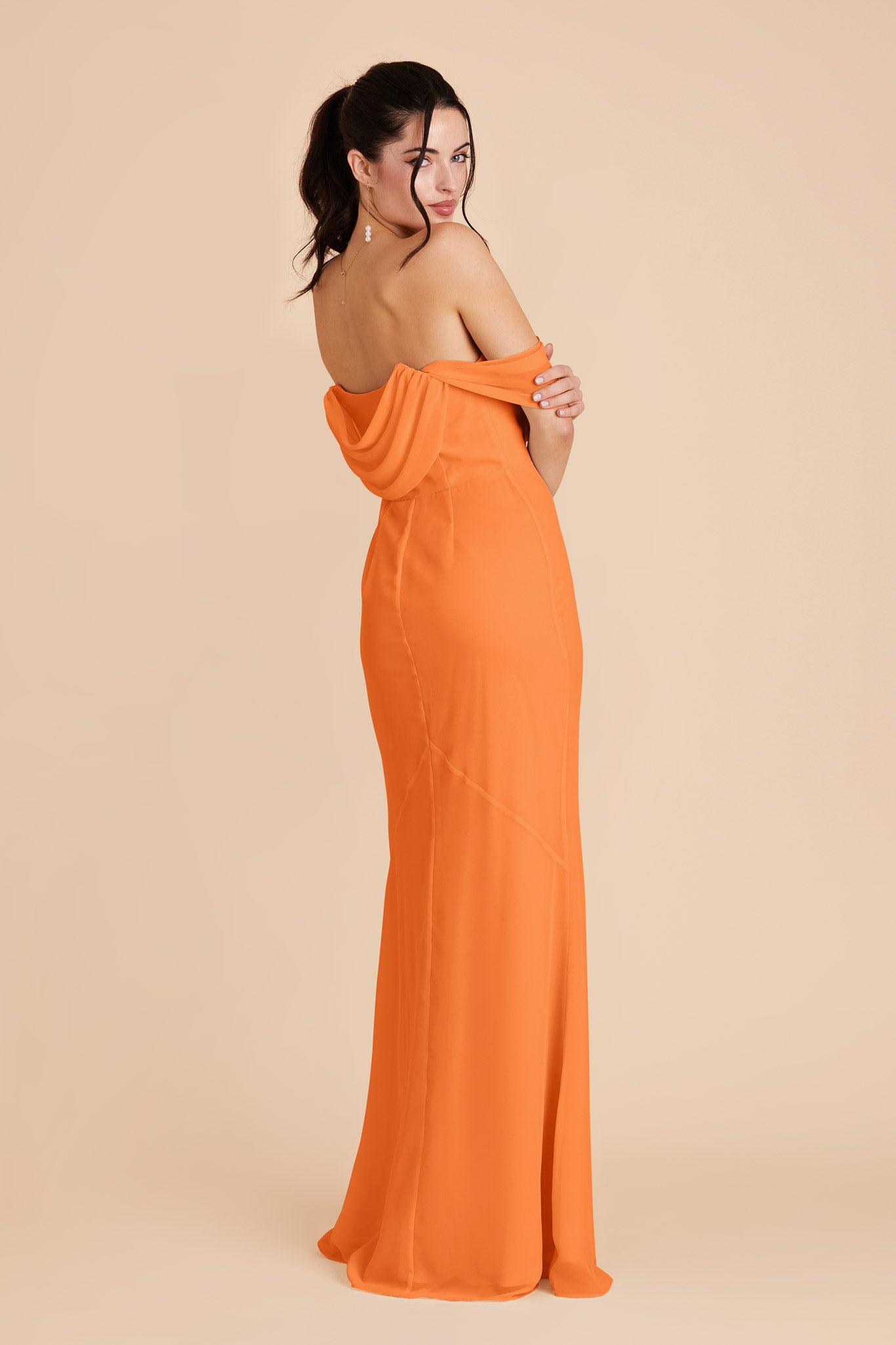 Apricot Mira Convertible Dress by Birdy Grey