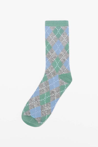 Groomsmen Socks - Blue Argyle | Birdy Grey