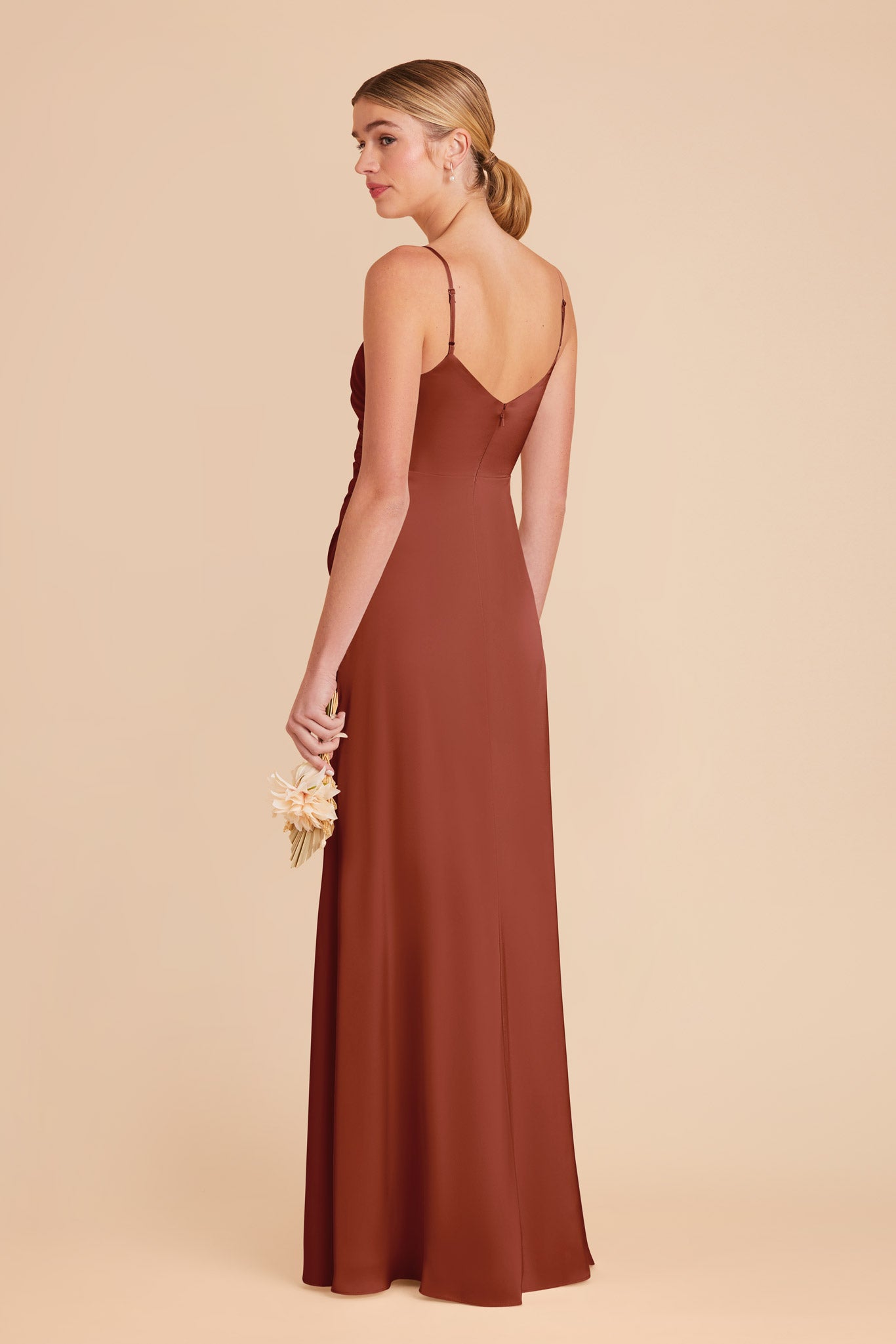 Auburn Catherine Matte Satin Dress by Birdy Grey