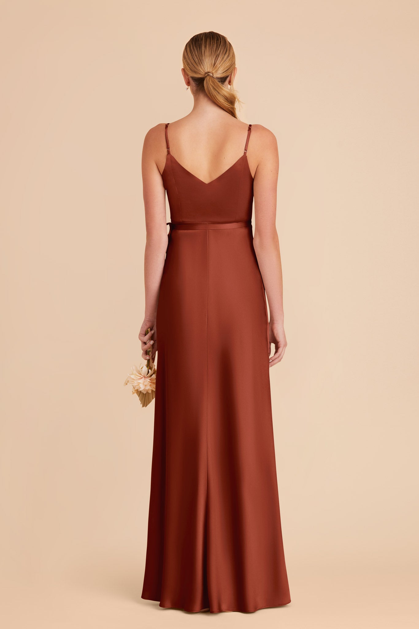 Auburn Cindy Matte Satin Dress by Birdy Grey