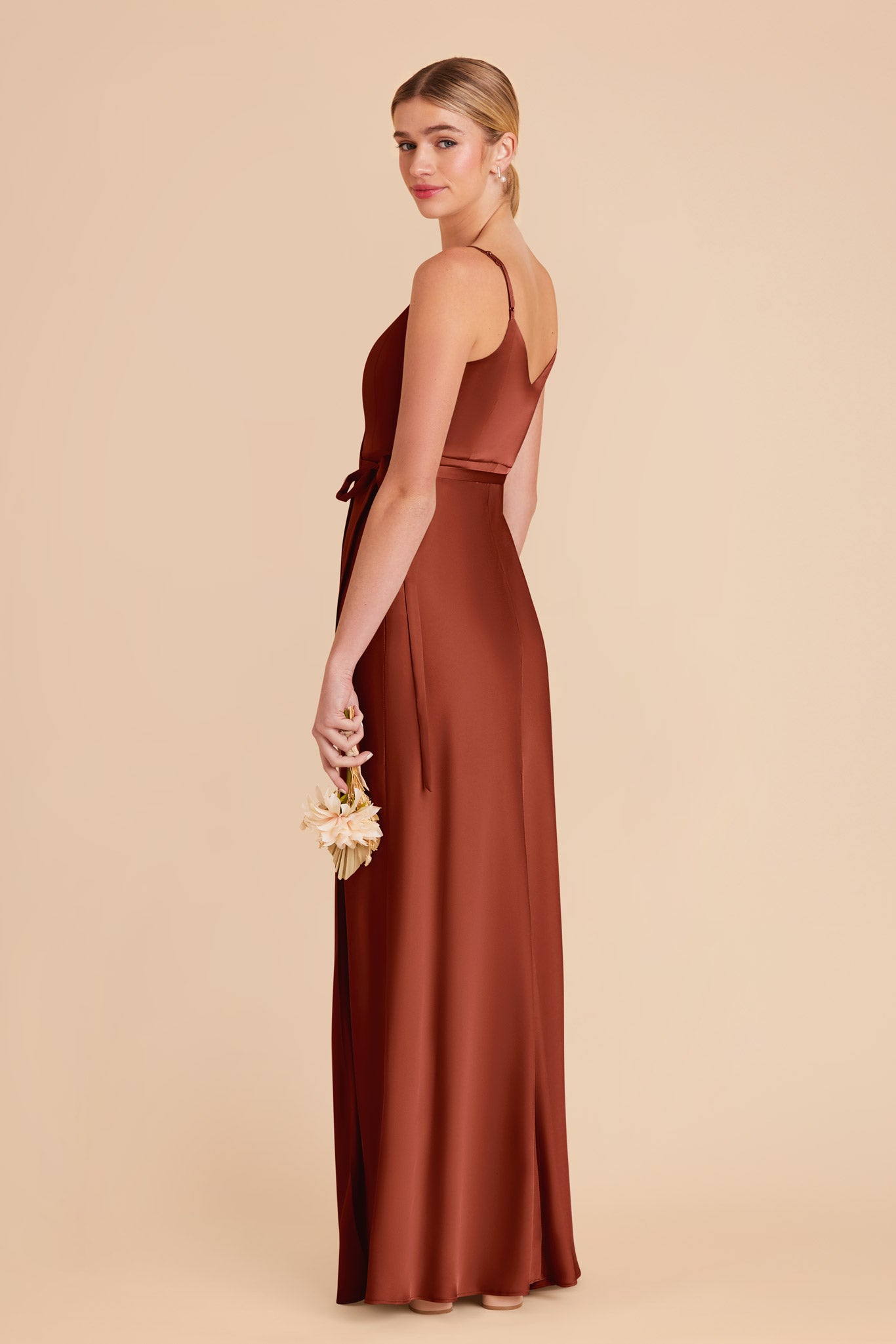 Auburn Cindy Matte Satin Dress by Birdy Grey