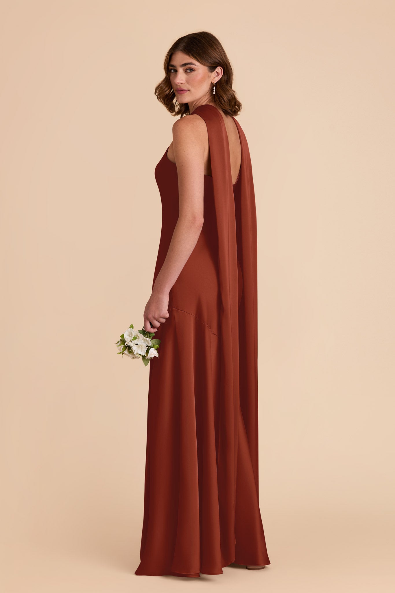 Auburn Eileen Matte Satin Dress by Birdy Grey