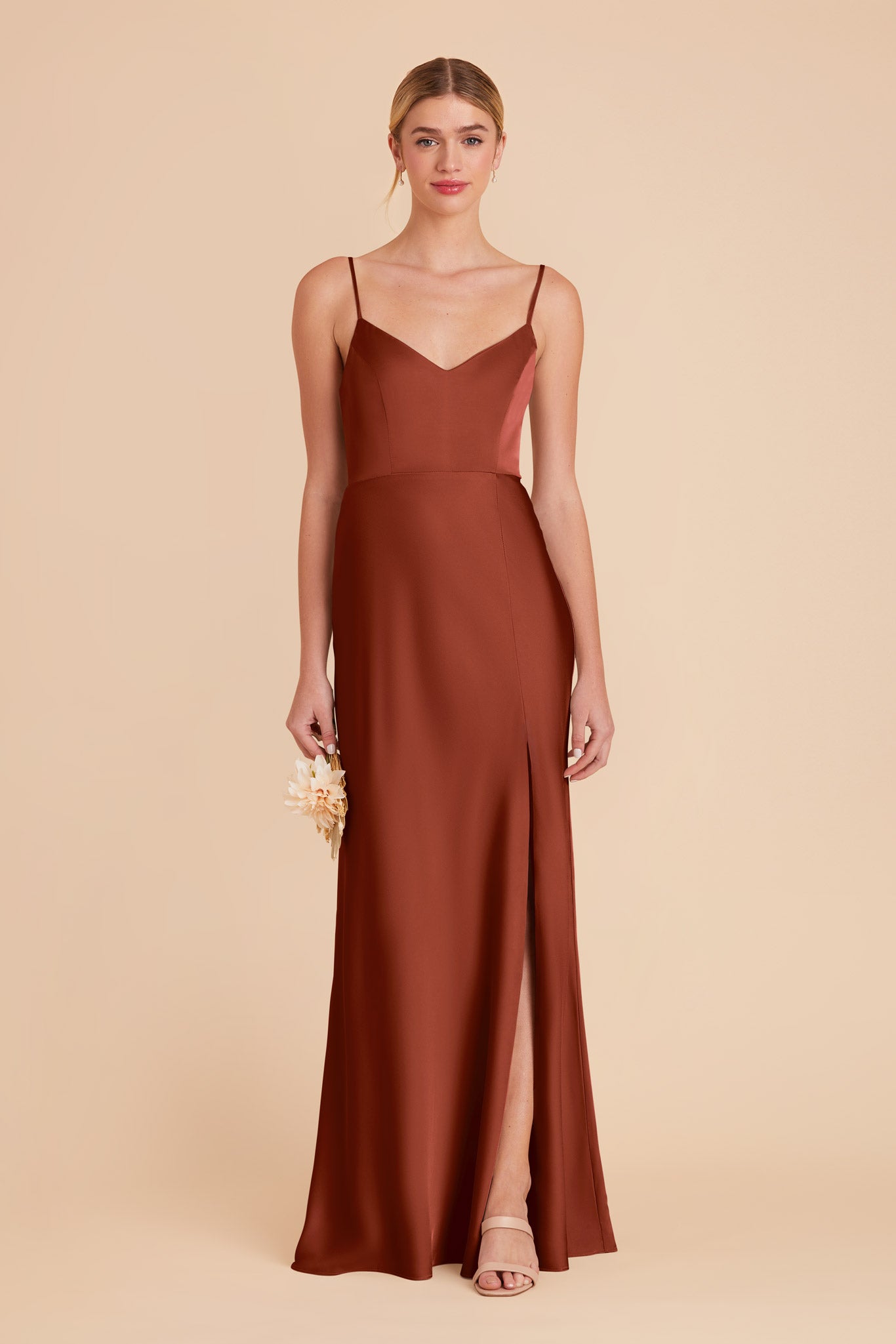 Auburn Jay Matte Satin Dress by Birdy Grey