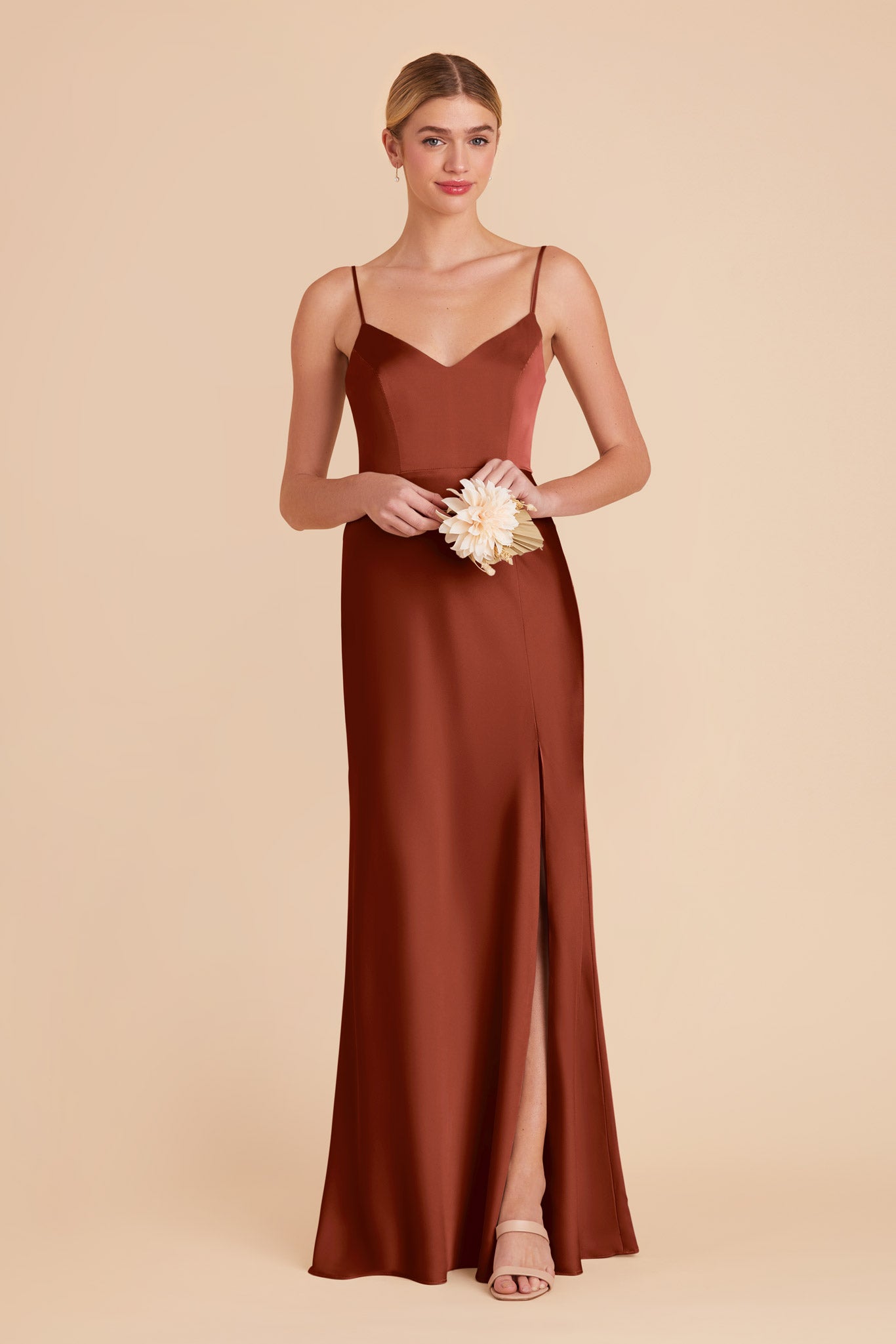 Auburn Jay Matte Satin Dress by Birdy Grey