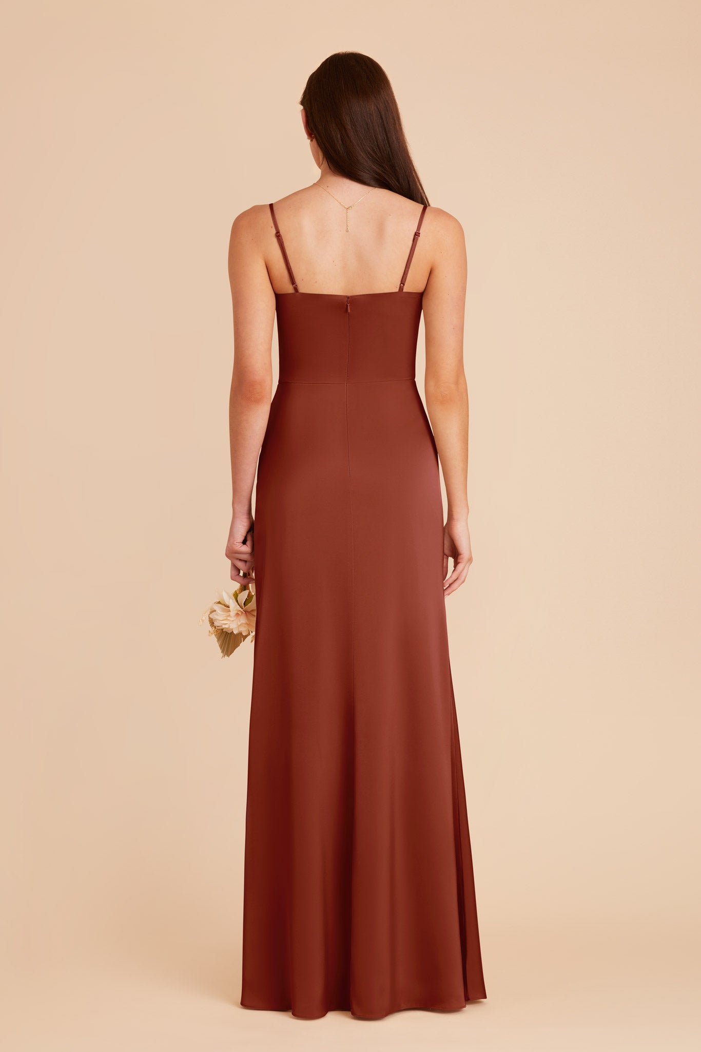 Auburn Jennifer Matte Satin Dress by Birdy Grey