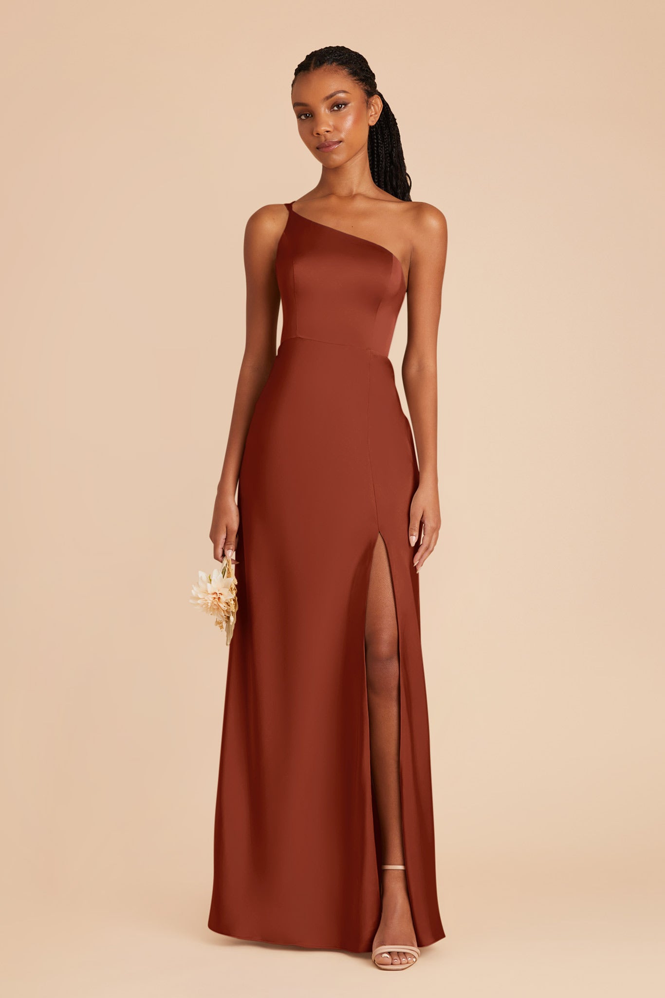 Auburn Kensie Matte Satin Dress by Birdy Grey