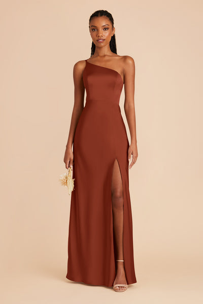 Auburn Kensie Matte Satin Dress by Birdy Grey