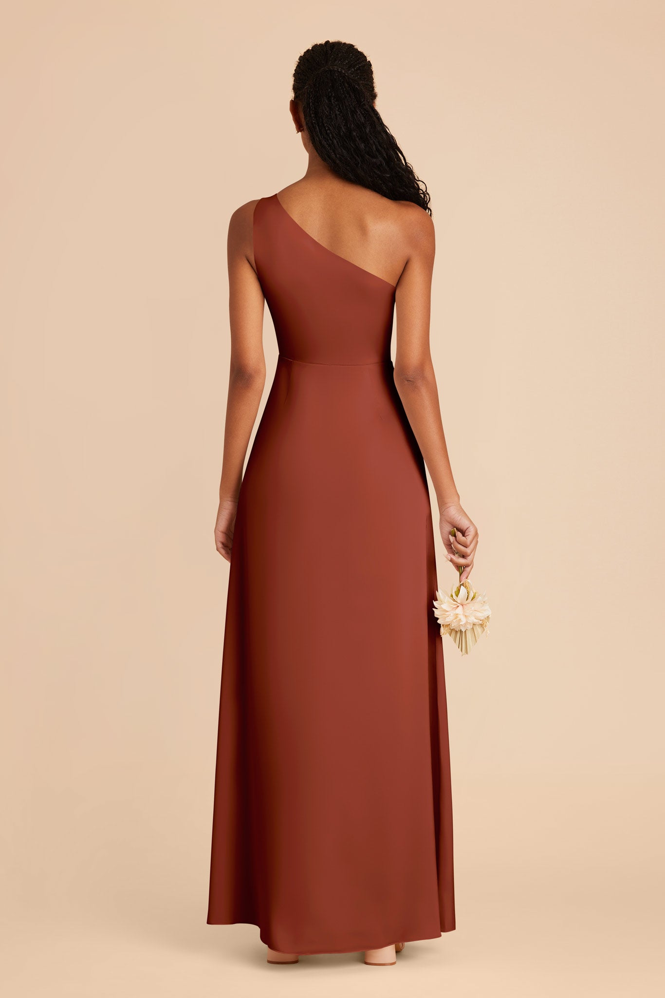 Auburn Kira Matte Satin Dress by Birdy Grey