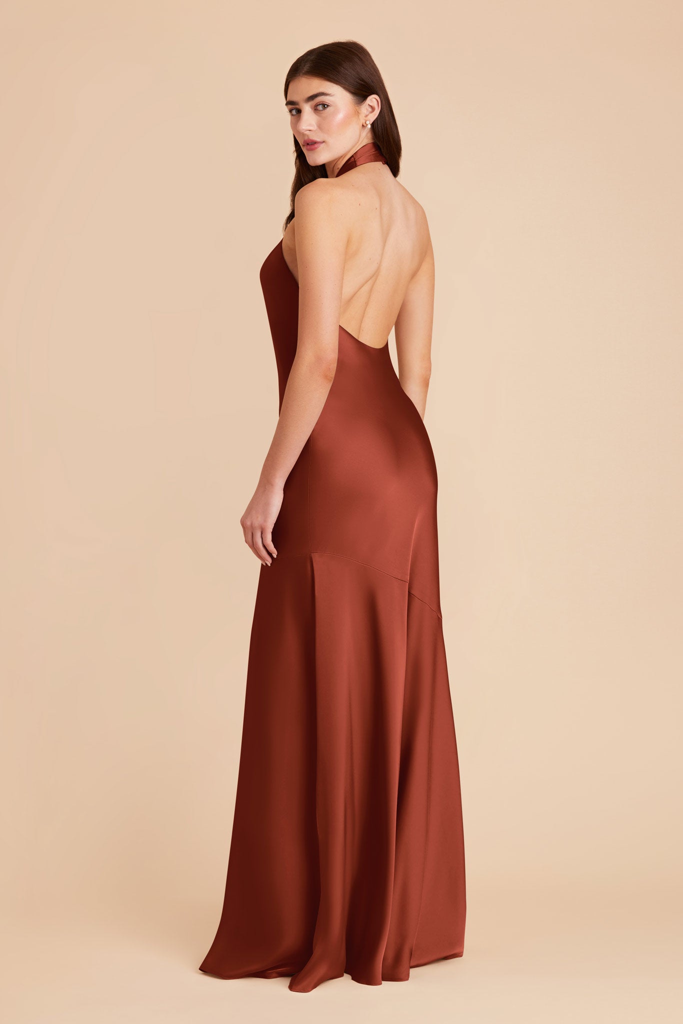 Auburn Stephanie Matte Satin Dress by Birdy Grey