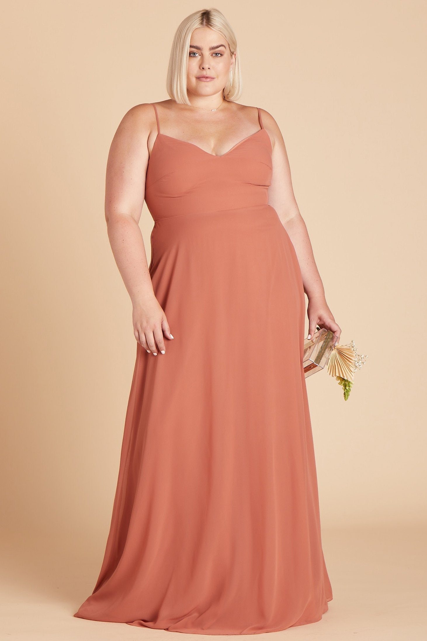 Terracotta Devin Convertible Dress by Birdy Grey