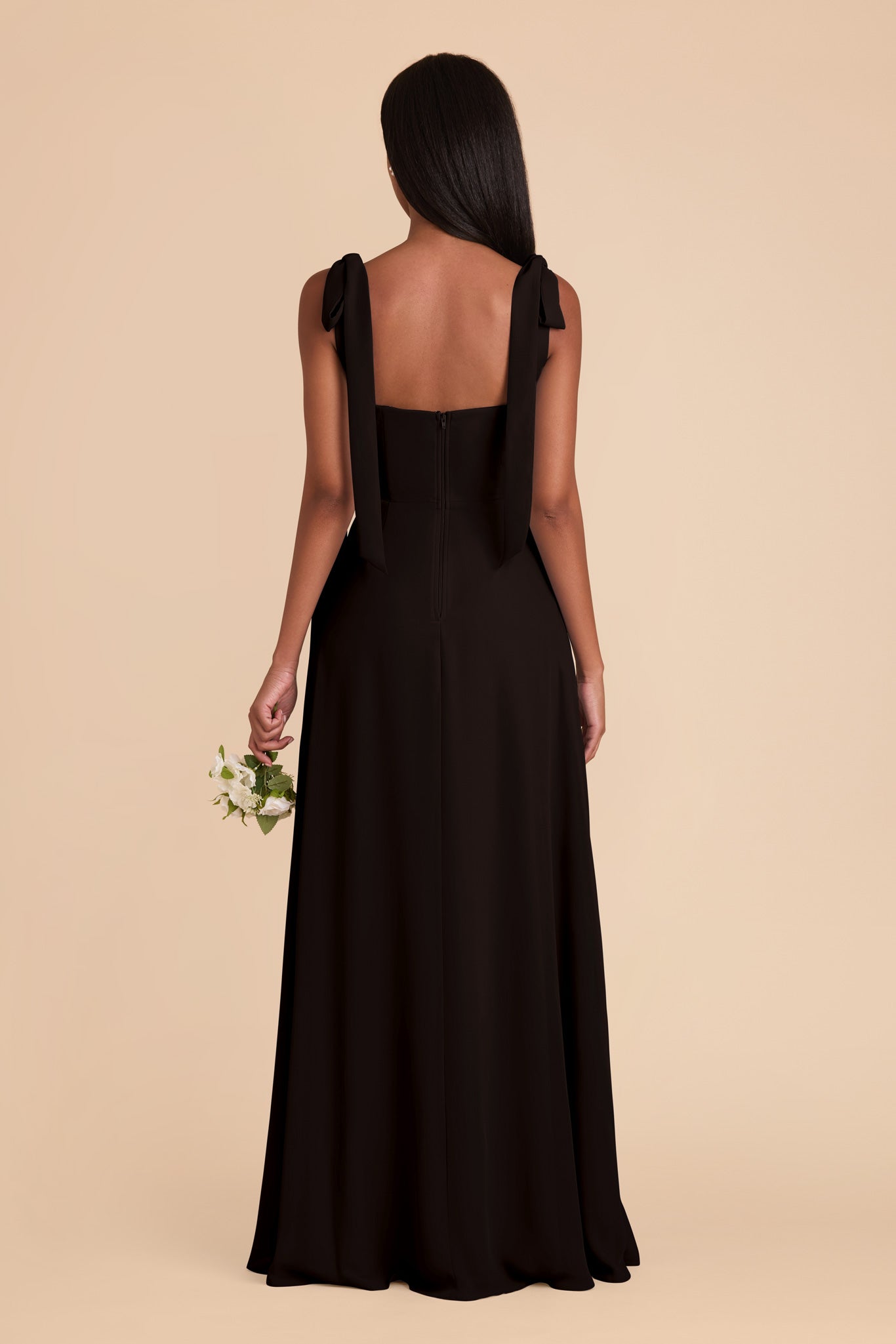 Black Alex Convertible Chiffon Dress by Birdy Grey