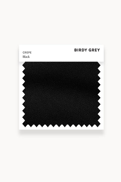 Black Crepe Swatch by Birdy Grey