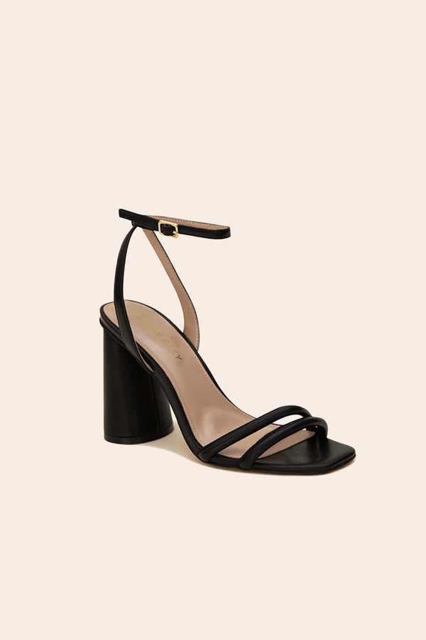 Black Julia Chunky Heel | Birdy Grey