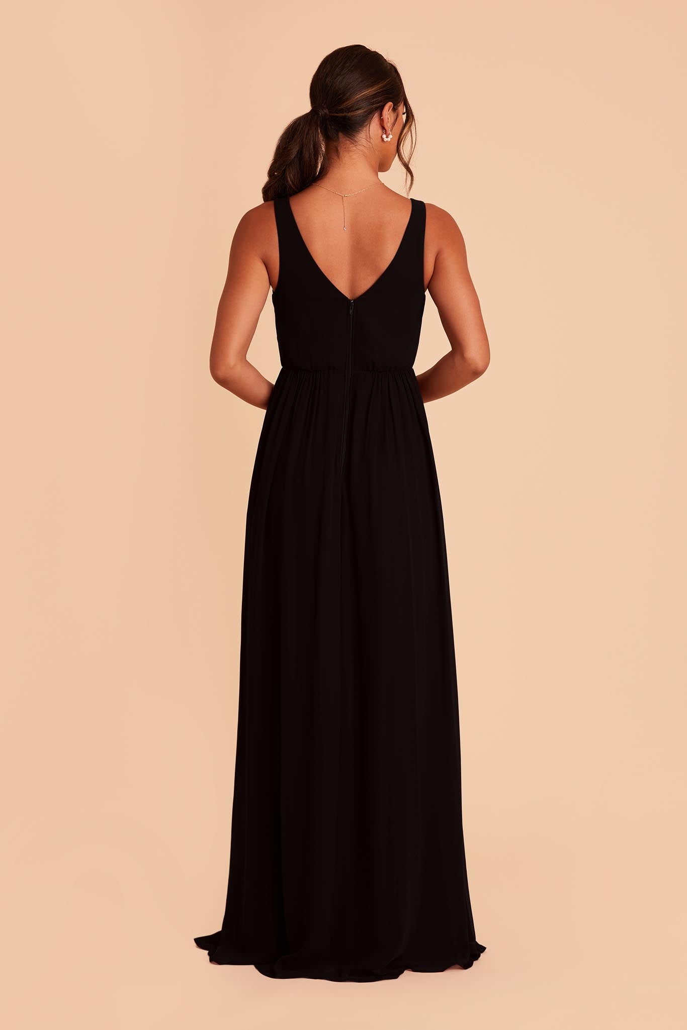 Black Laurie Empire Dress by Birdy Grey